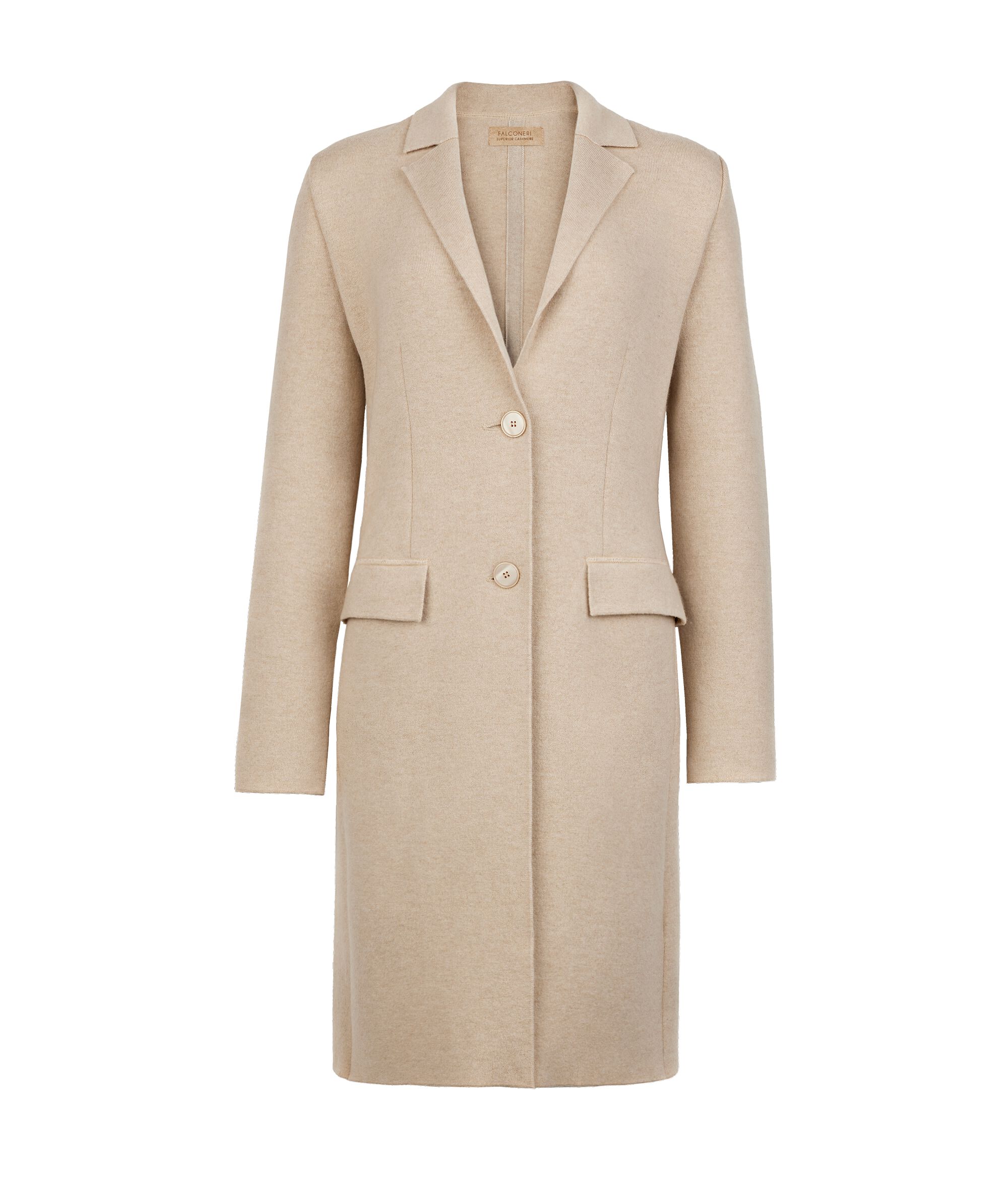 Abrigo básico de cashmere ultrasoft
