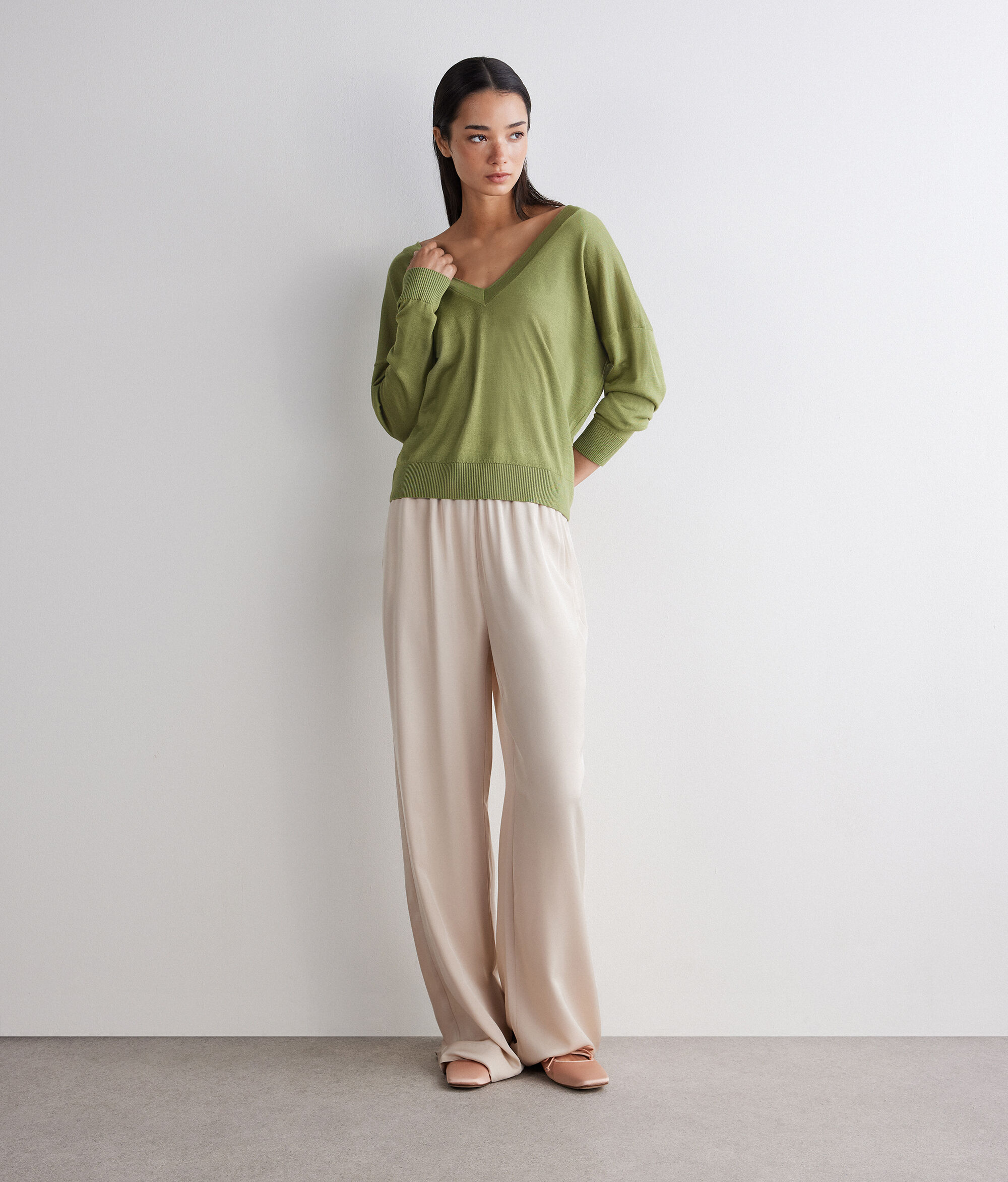 Jersey doble escote en V Silkfine Cashmere