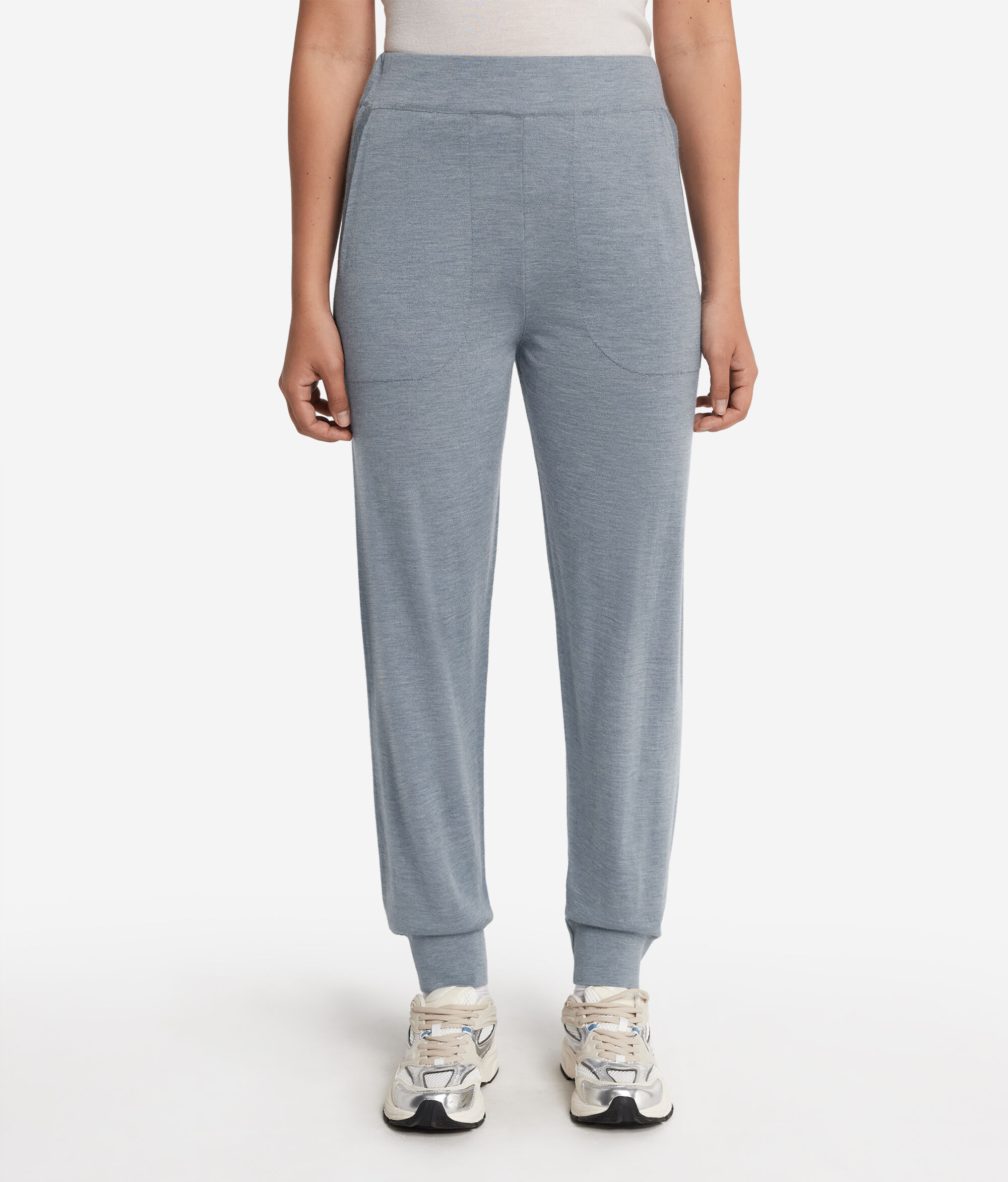 Ultrafine Cashmere Trousers with Cuffed Ankles