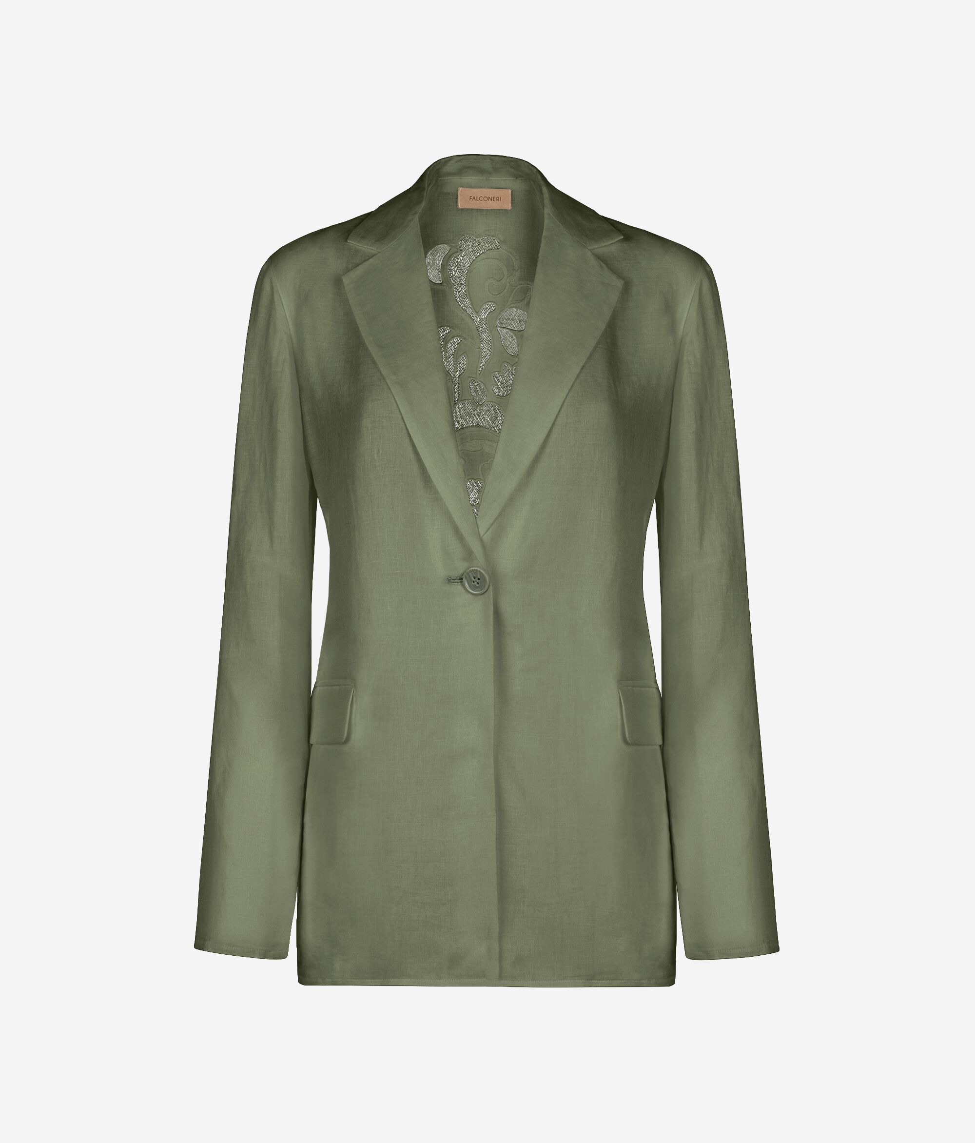 Embroidered Linen Jacket
