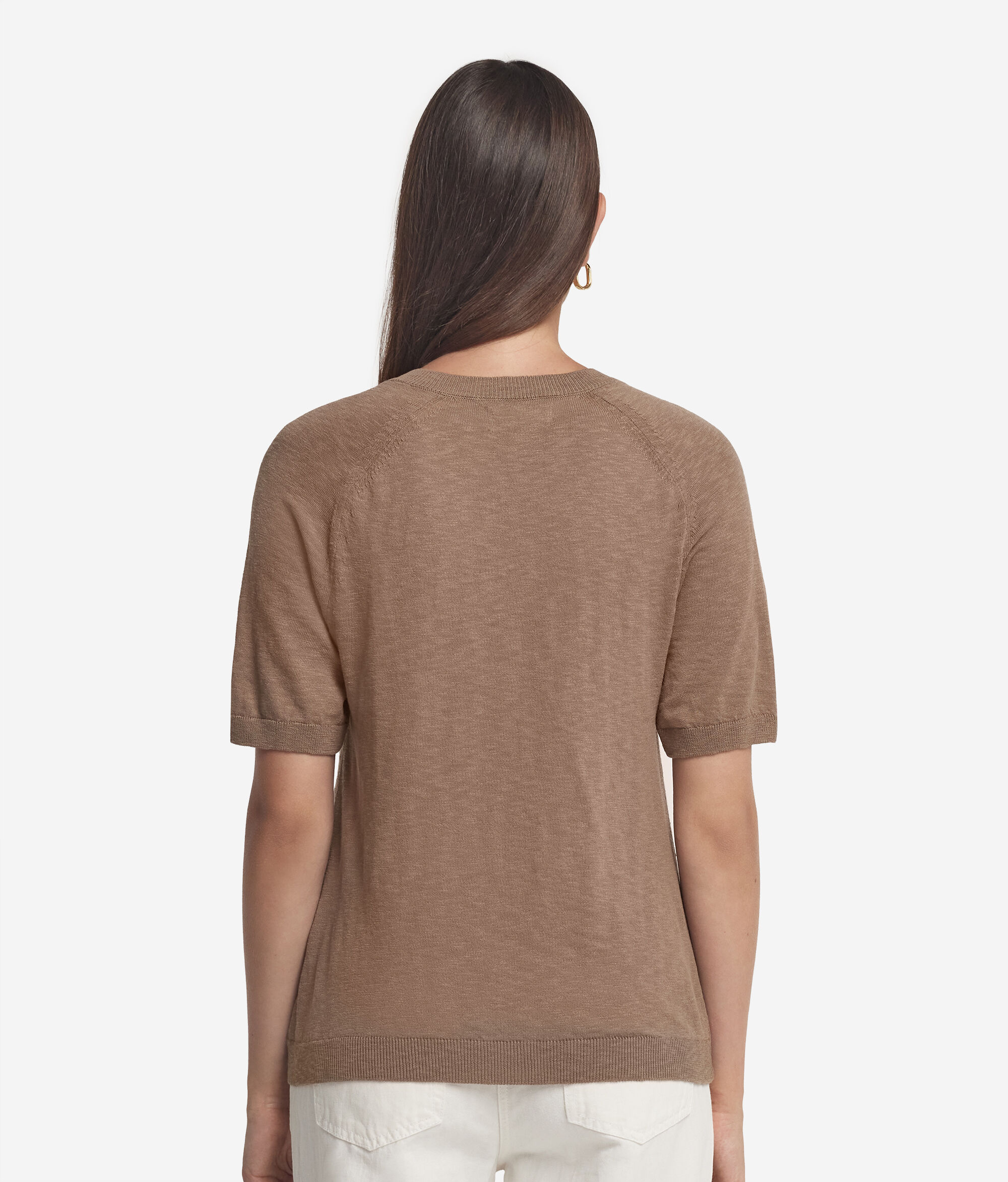 Twist V Yaka Yarım Kollu T-shirt