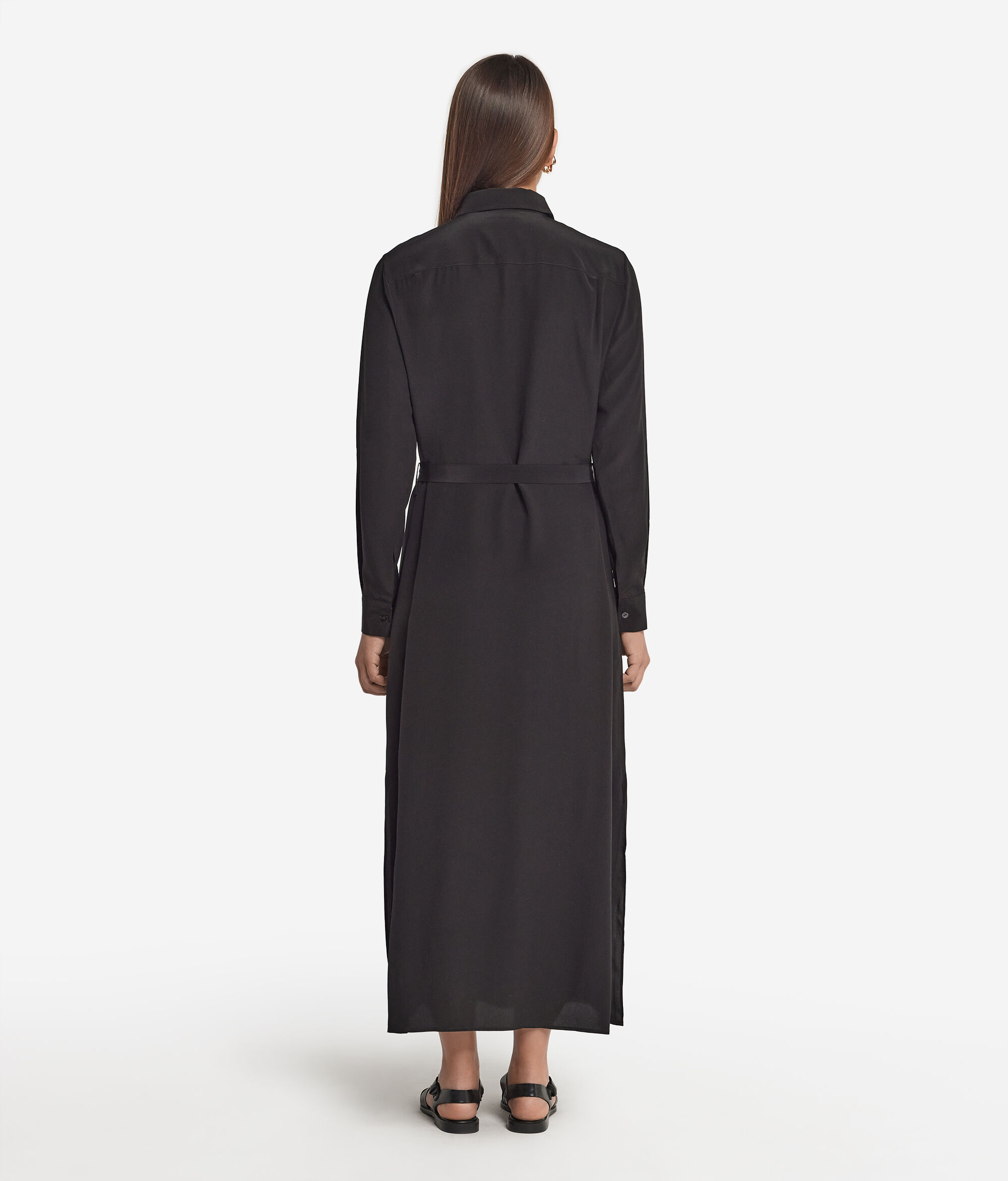 Silk Shirt Dress