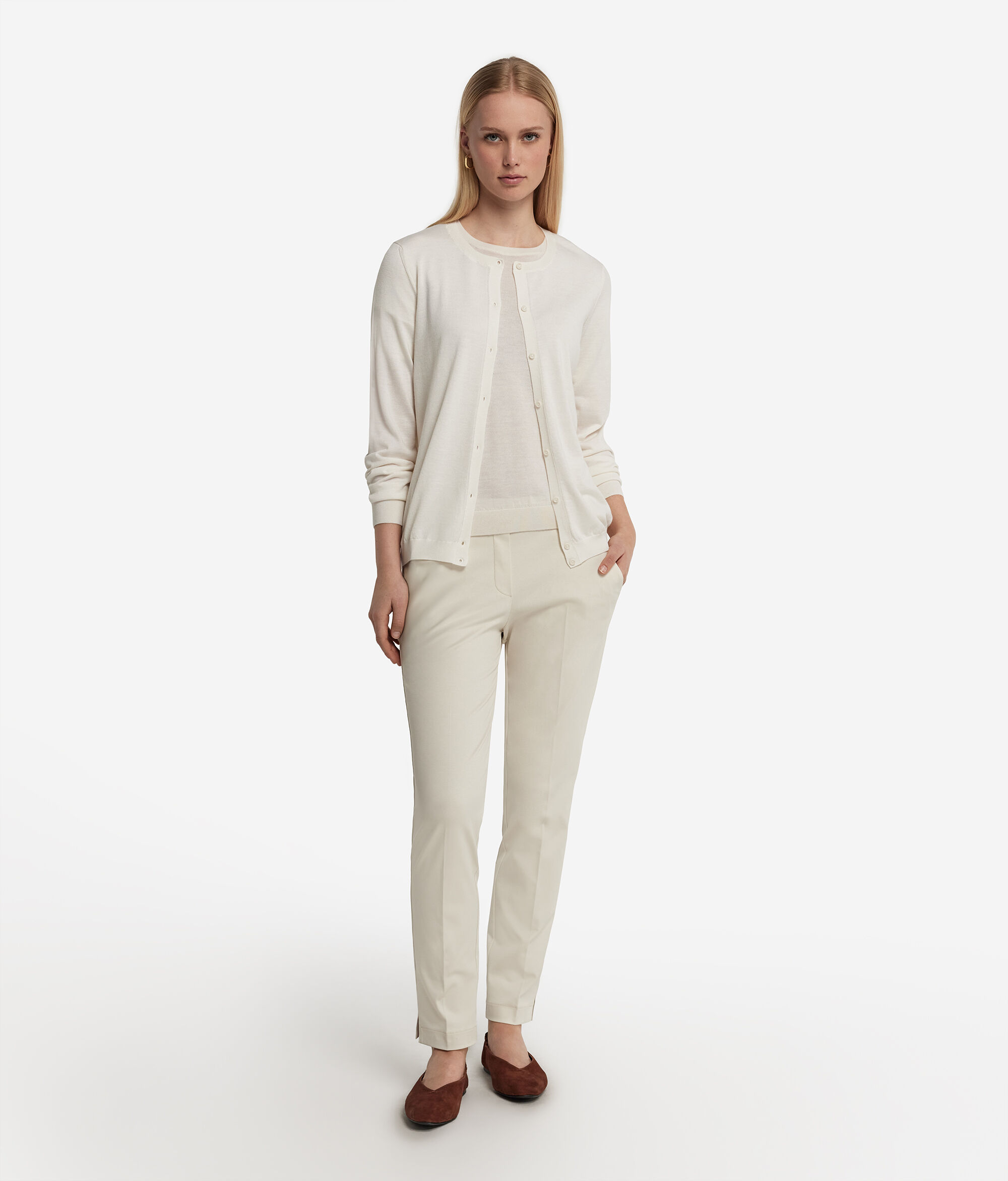 Ultrafine Cashmere Yuvarlak Yaka Hırka