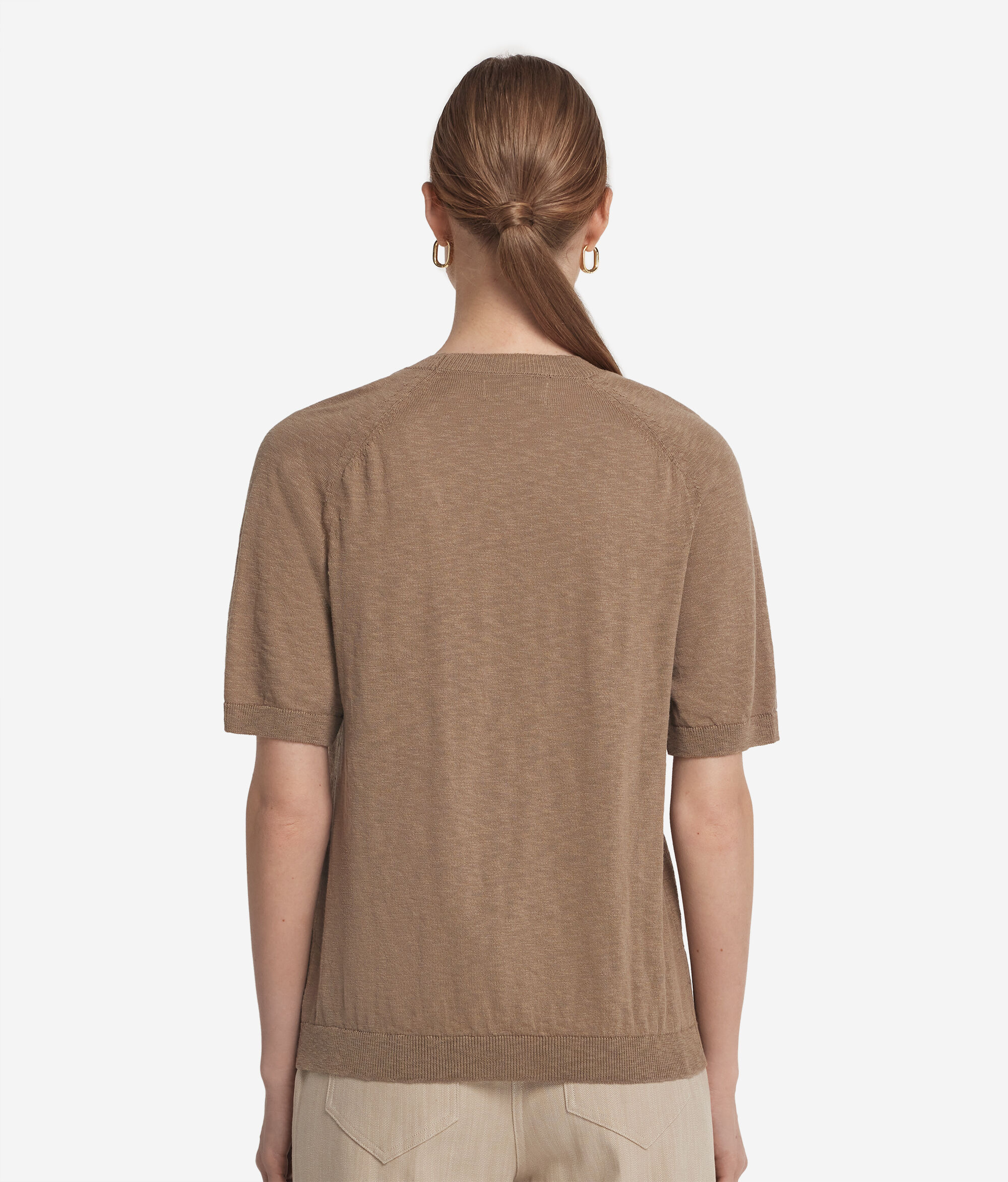 ツイスト クルーネック Tシャツ