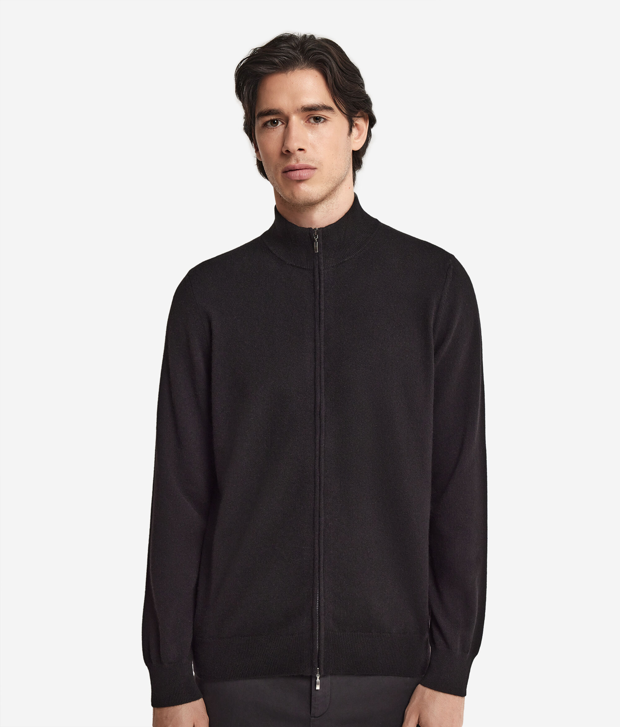 Ultrasoft Cashmere Tam Fermuarlı Hırka