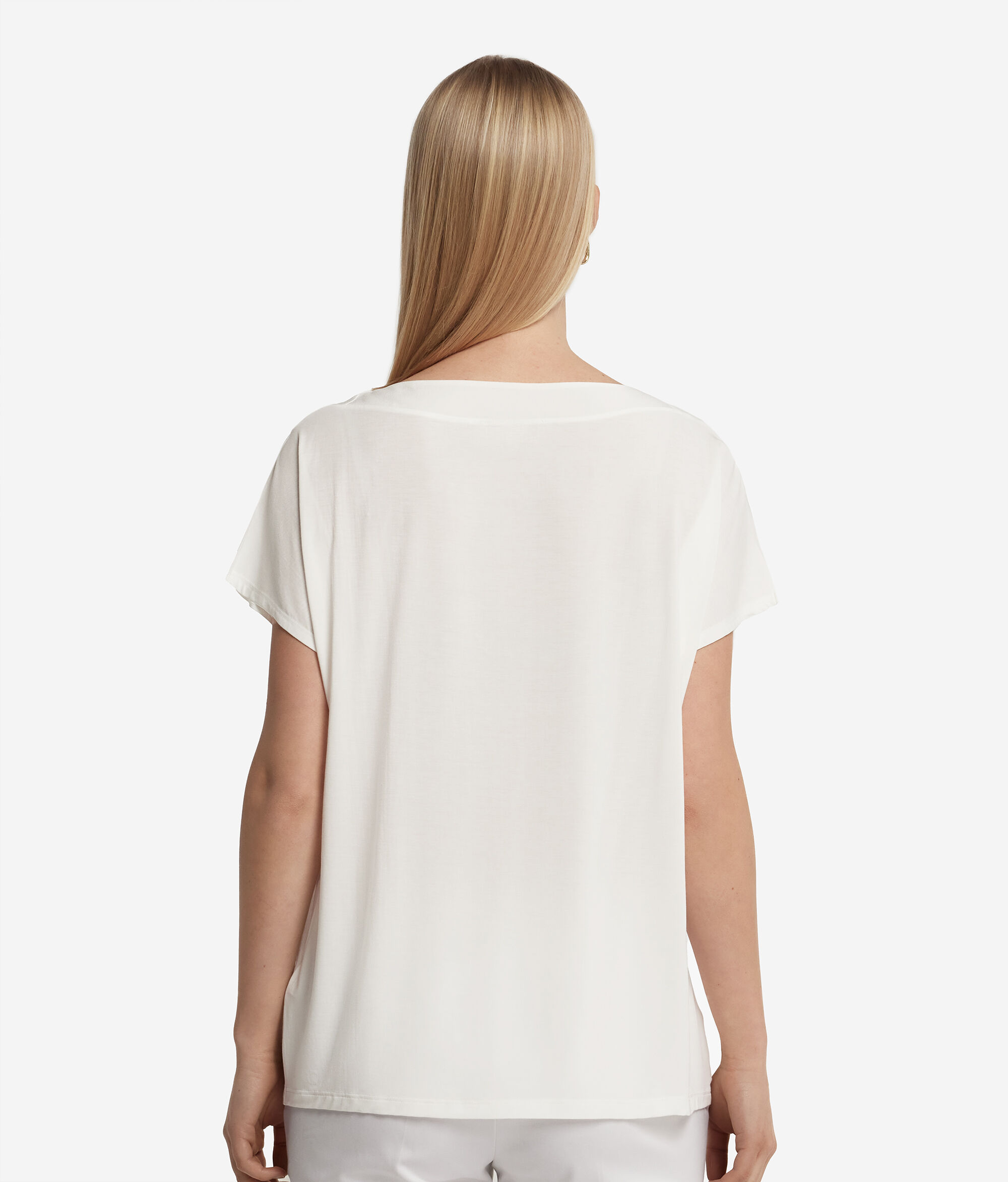 Silk and Modal Boat-Neck T-Shirt