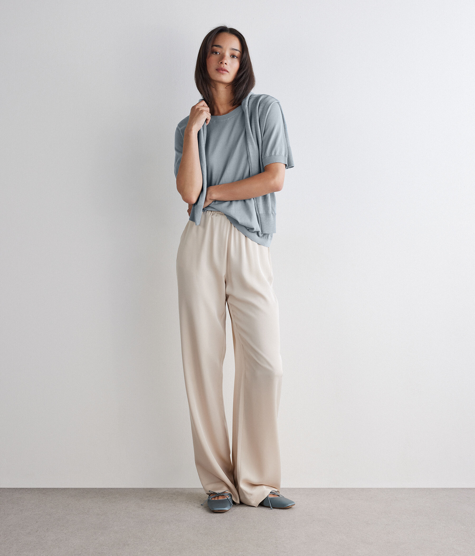 Crew-Neck Cotton T-Shirt Fresh