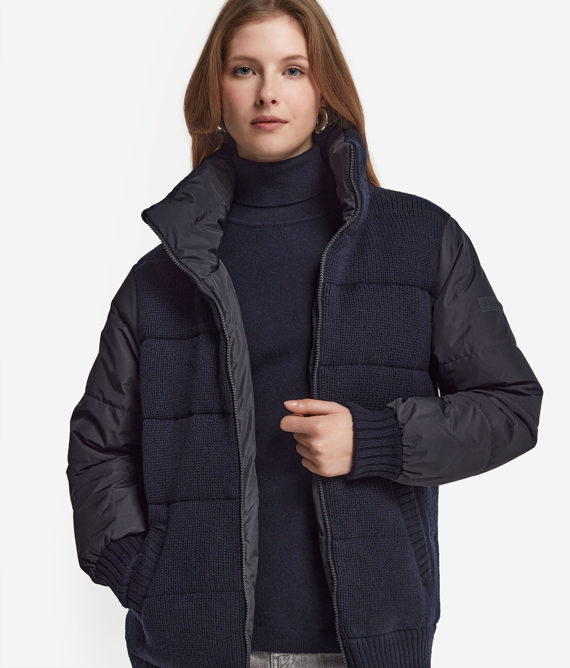 Cashmere Tricot Reversible Down Jacket