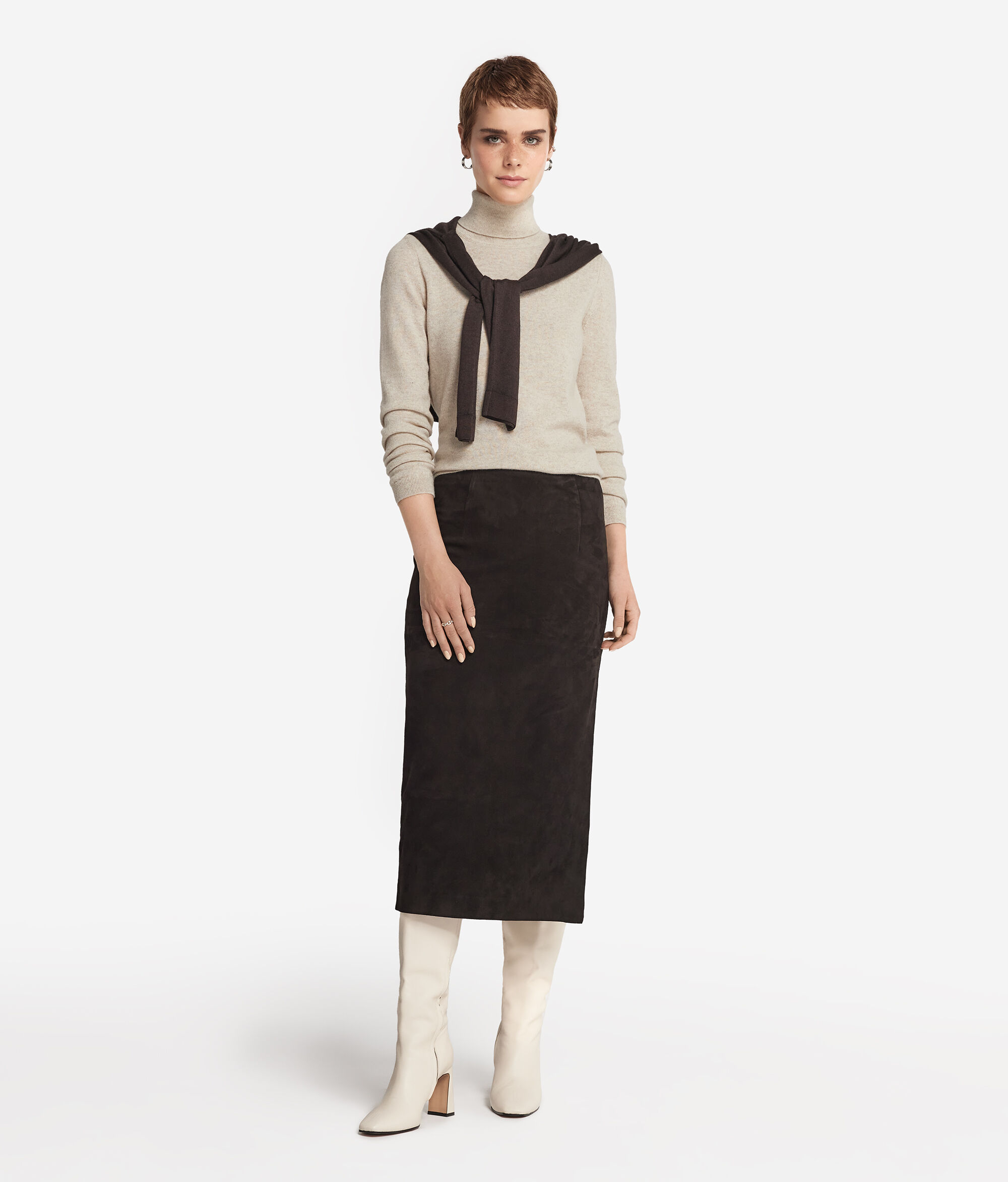 ウルトラソフトカシミヤ タートルネック セーター