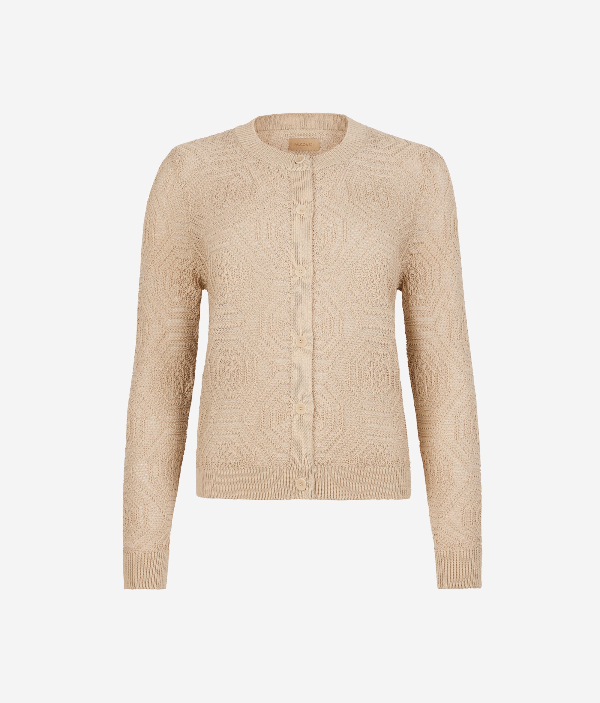 Cardigan mit geometrischem Design