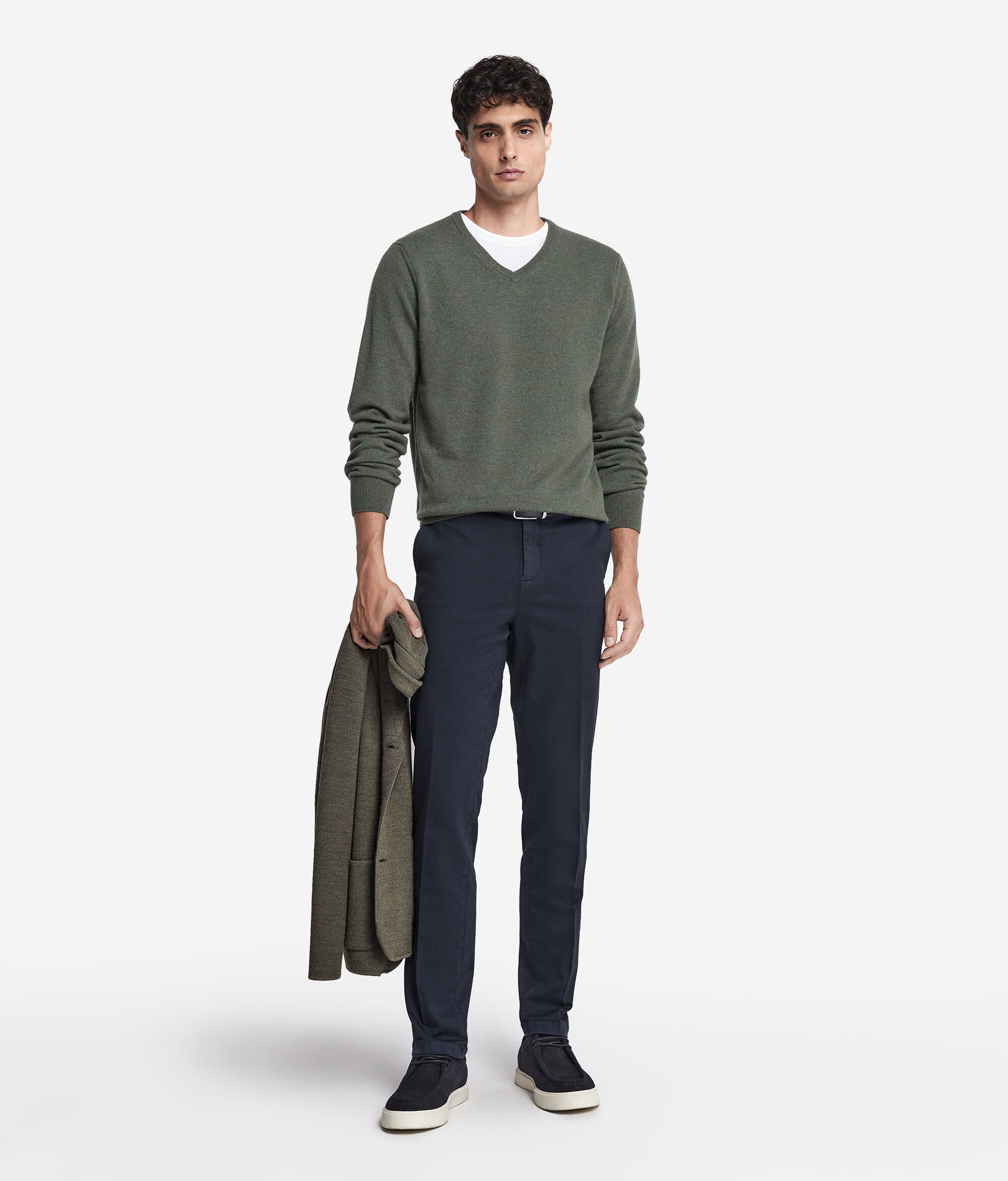Pull homme en cachemire ultra-doux à col en V