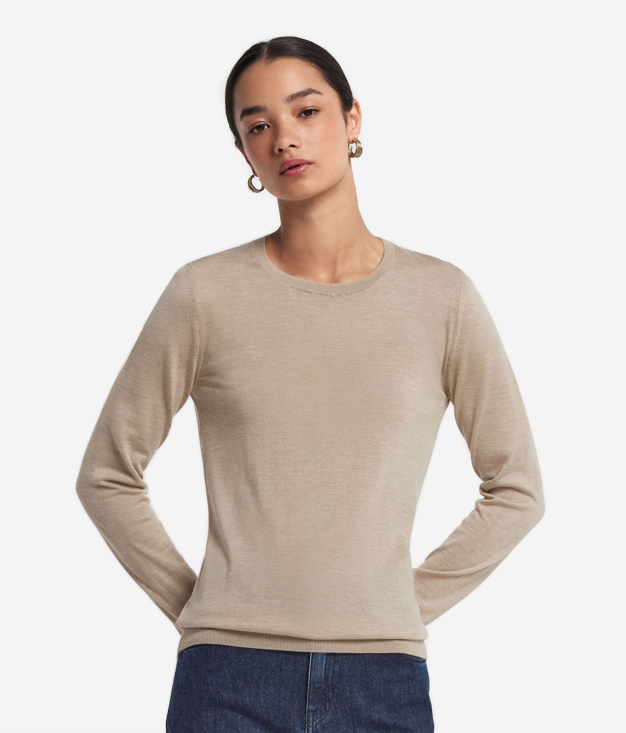 Maglia girocollo in Cashmere Ultrafine