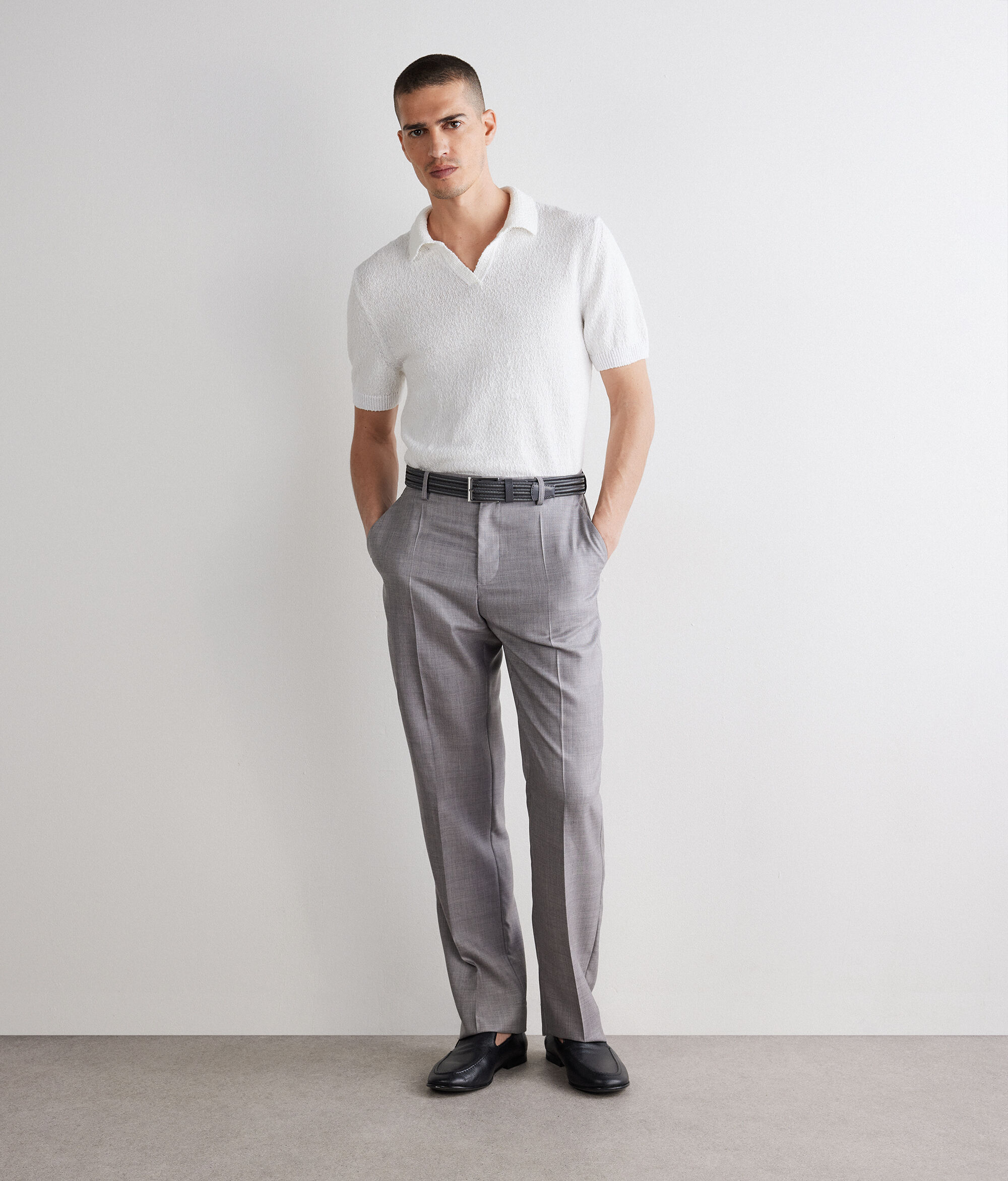 Polo bouclé de algodón