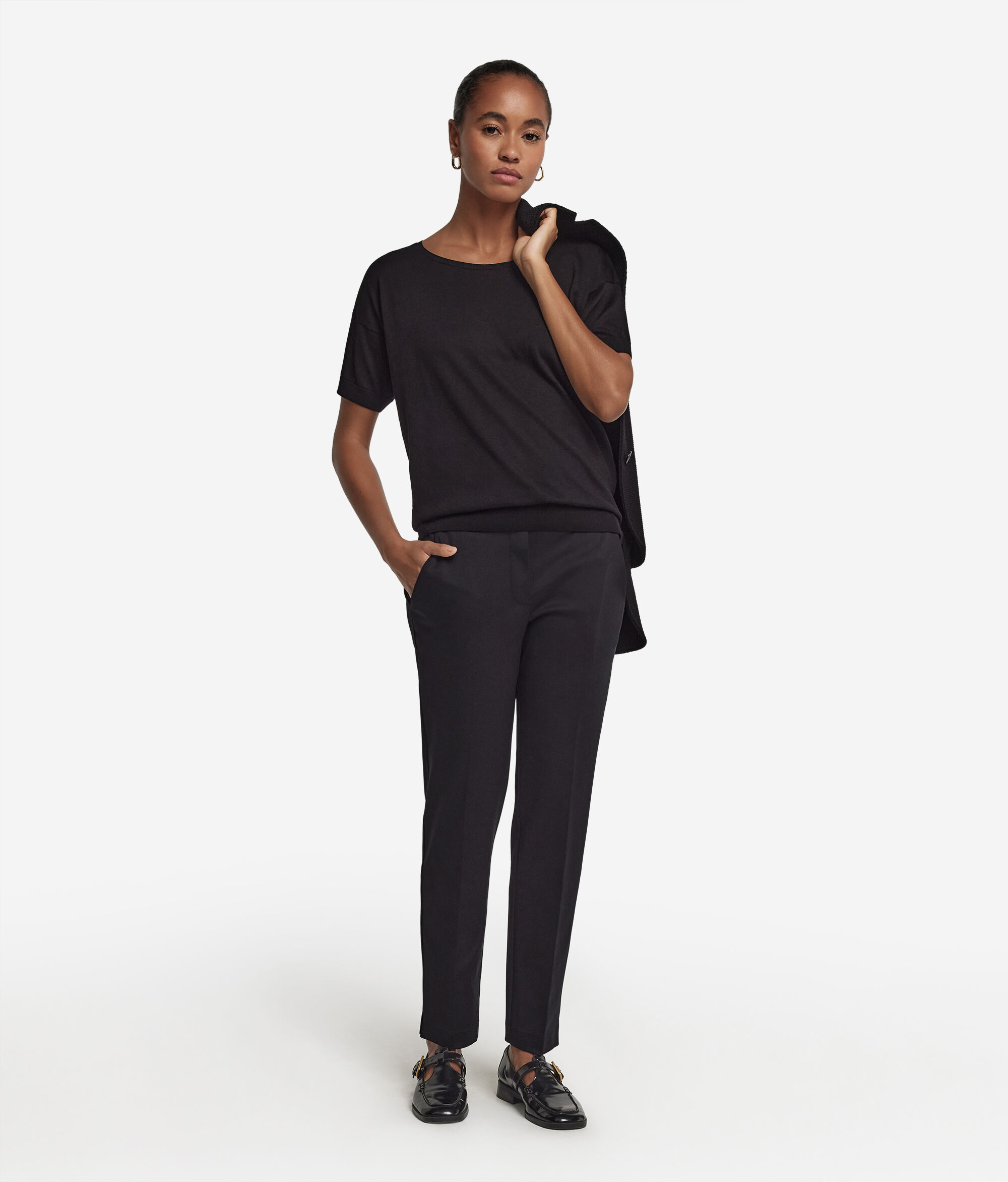 Silk and Cotton Round-Neck Jumper