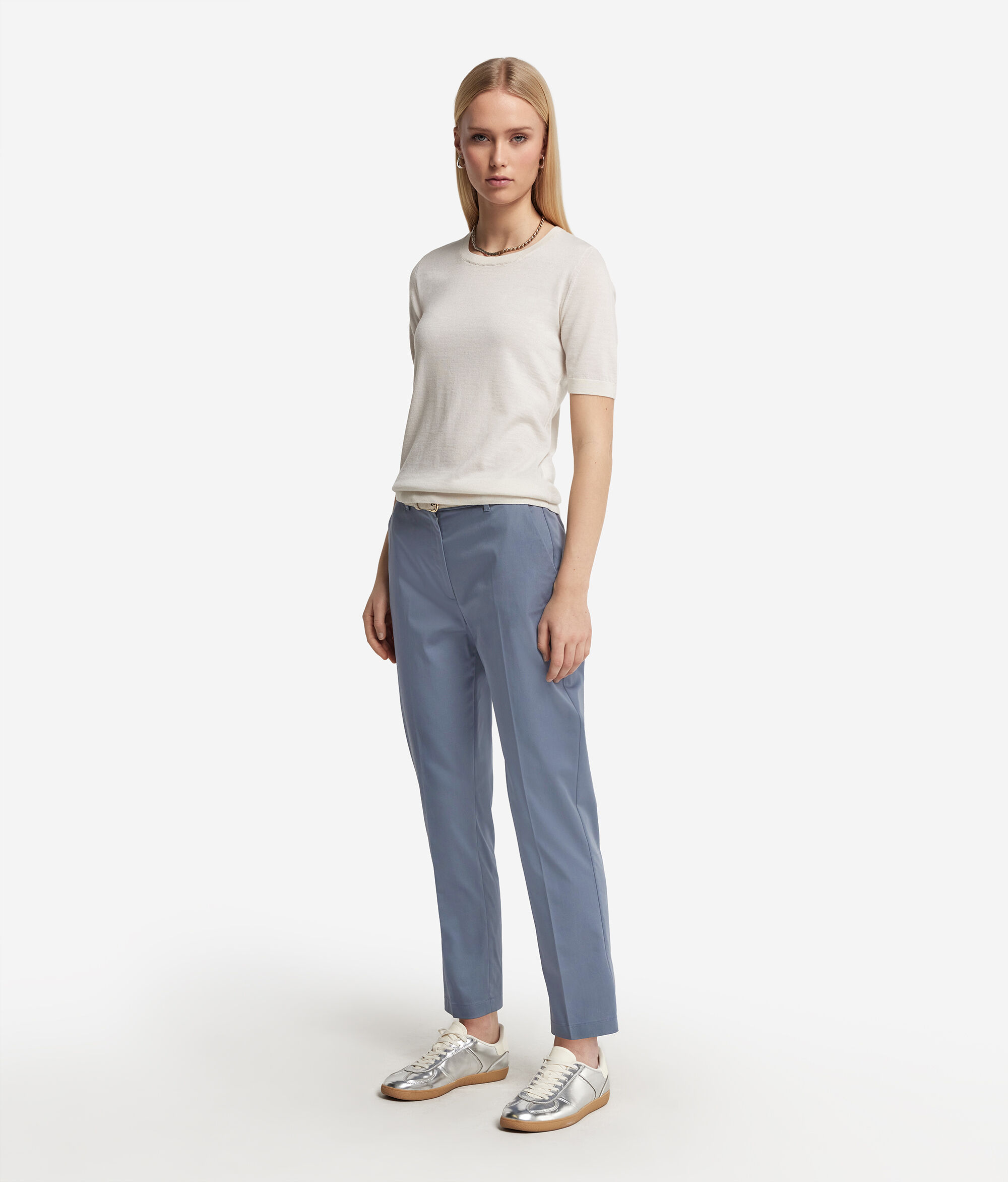 Zippered Cigarette Pants