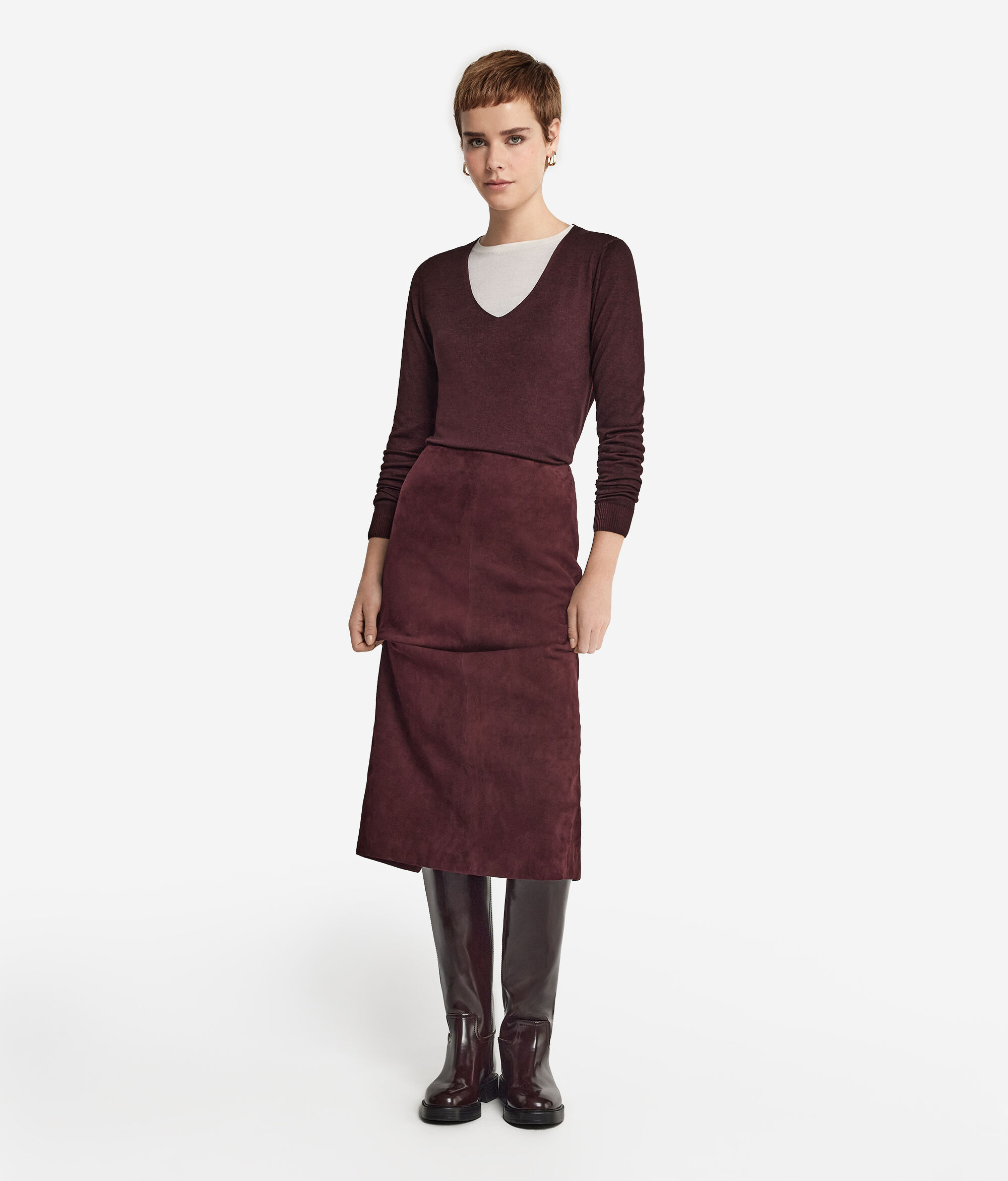 Pullover mit V-Ausschnitt aus Kaschmir Ultrafine