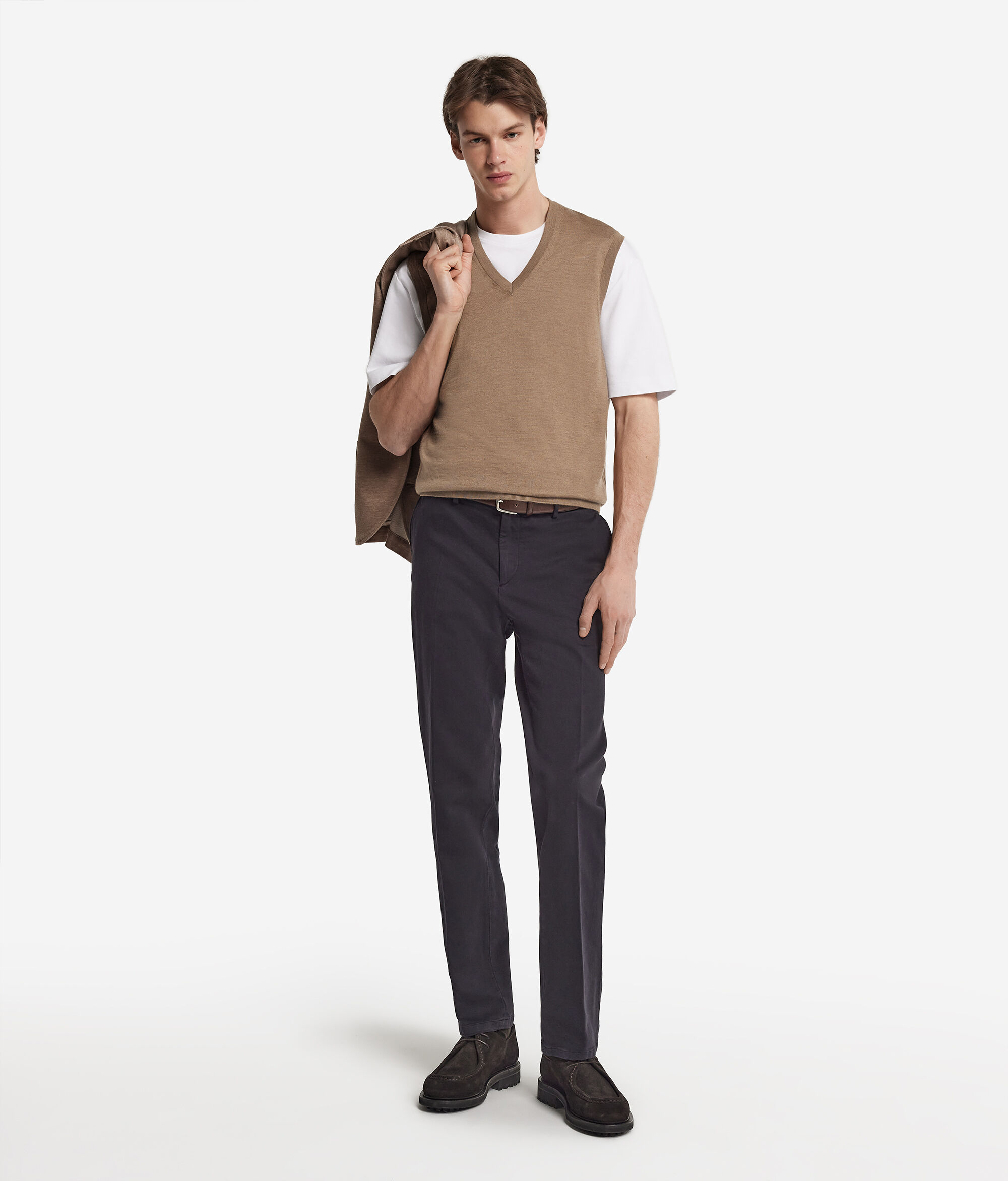 Ultrafine Cashmere V-Neck Vest