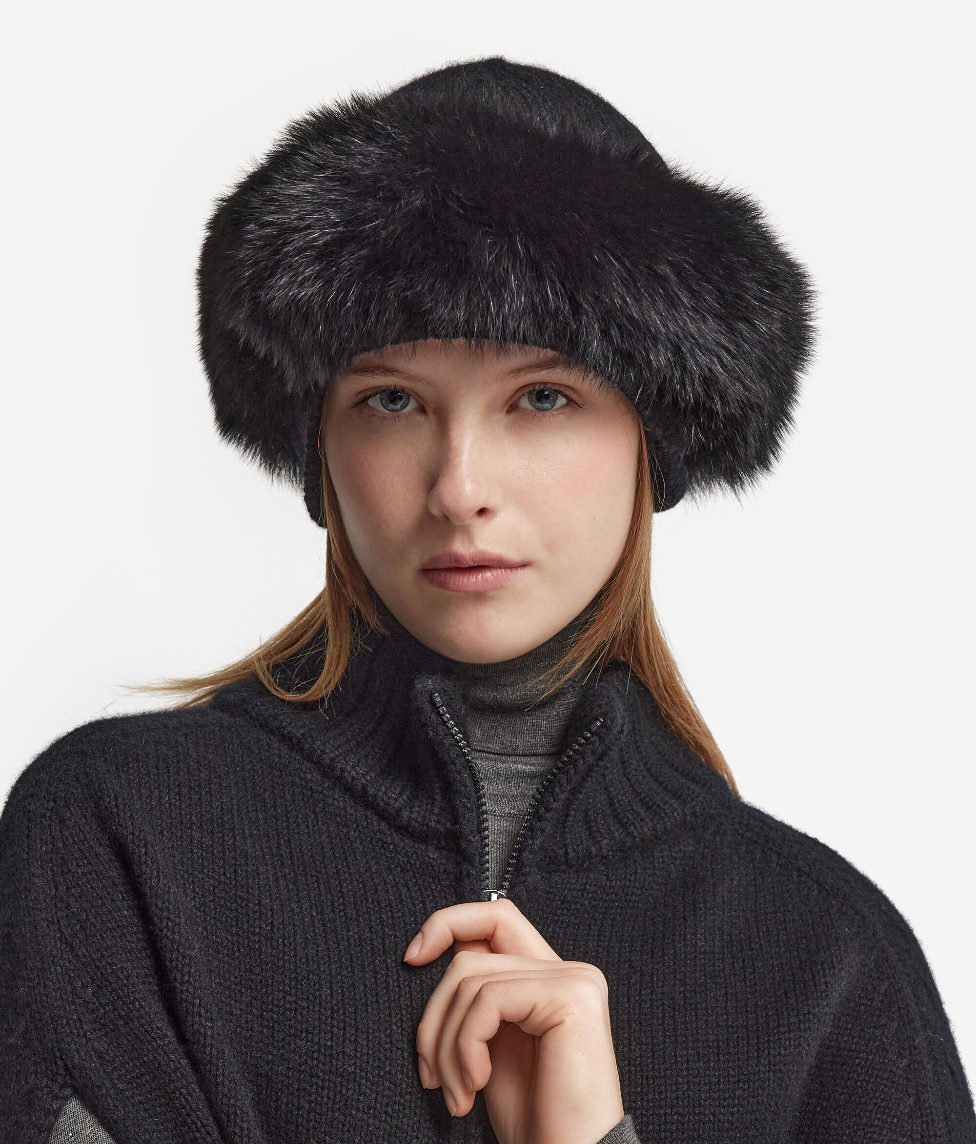 Colbac de Cashmere i renard