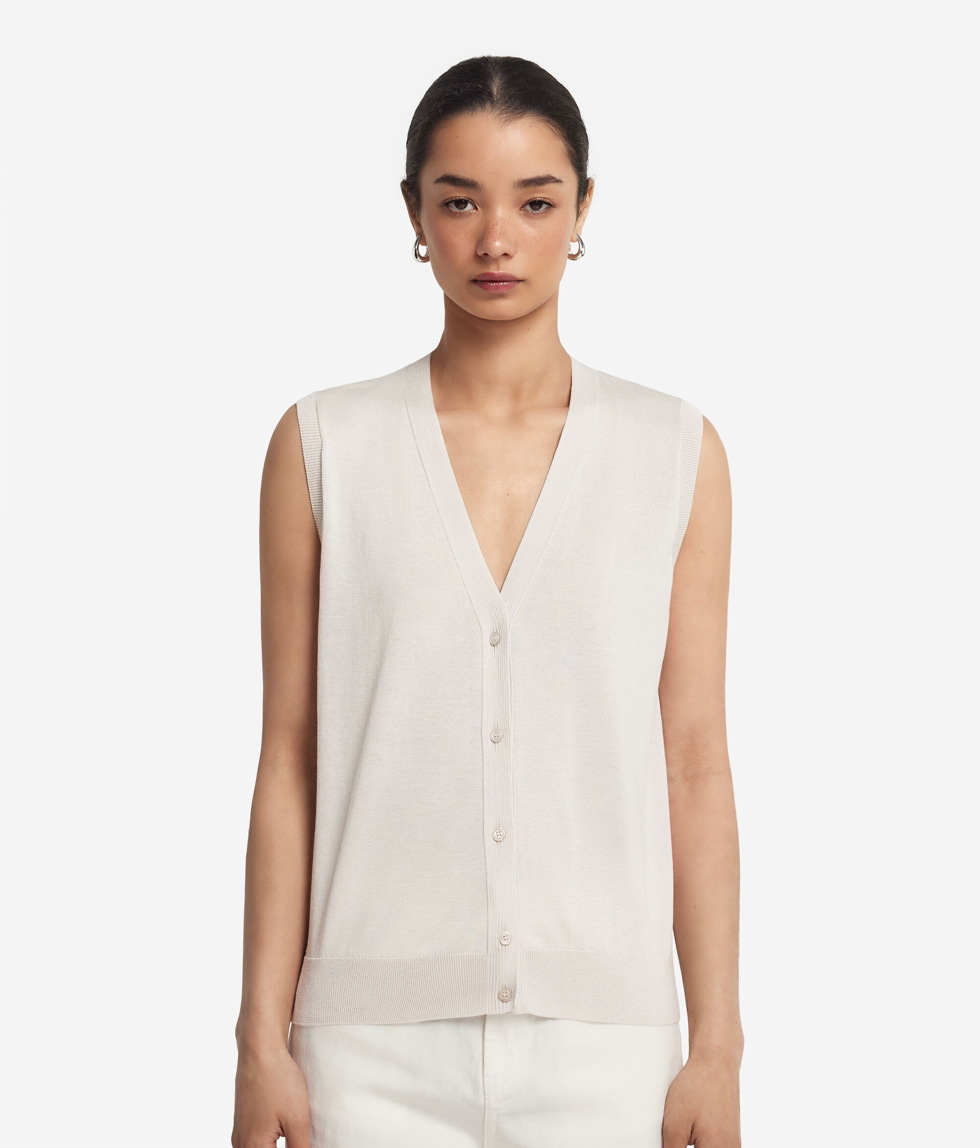 Gilet in Seta Cotone