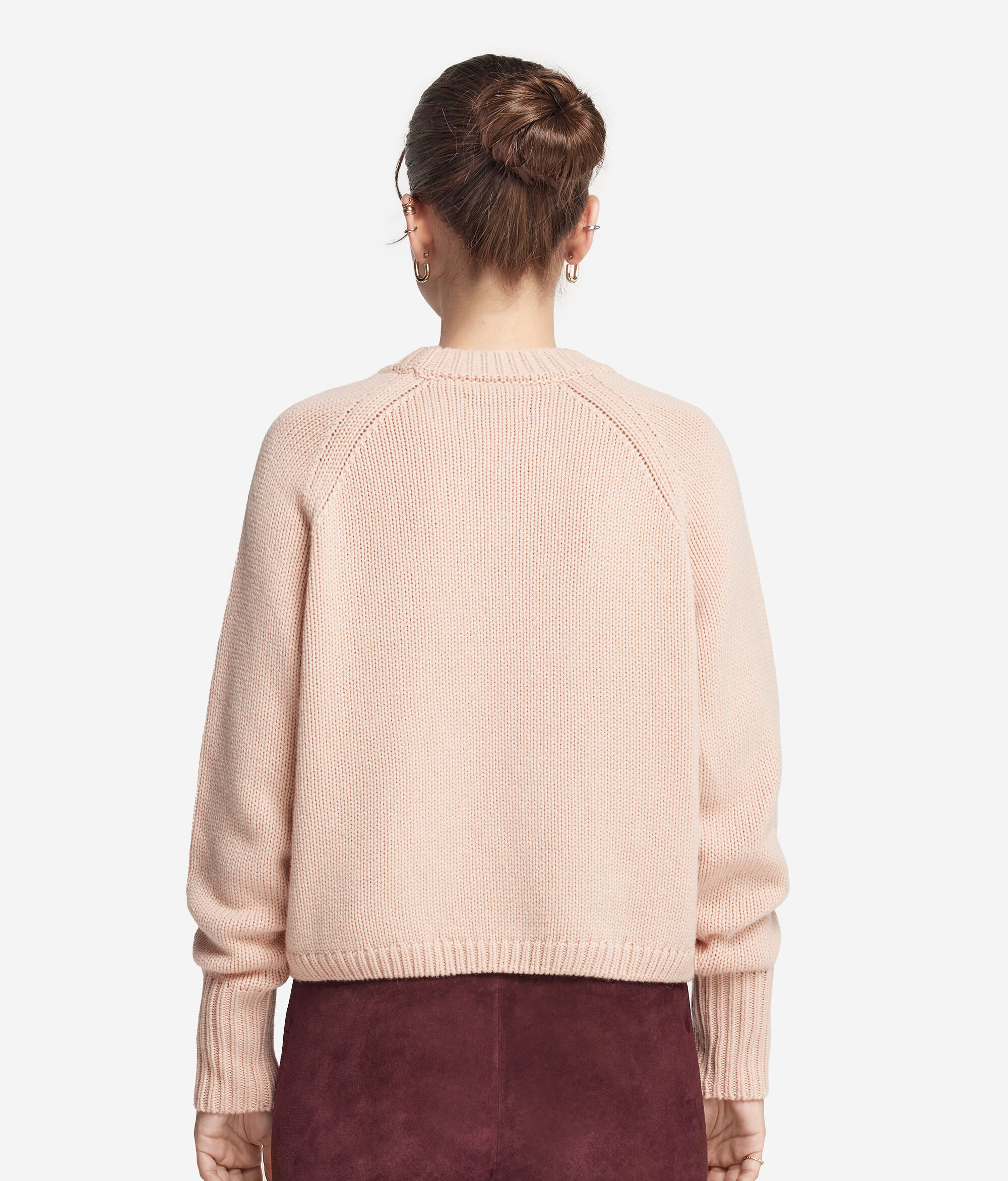 Bluză la Baza Gâtului din Cașmir Tricot