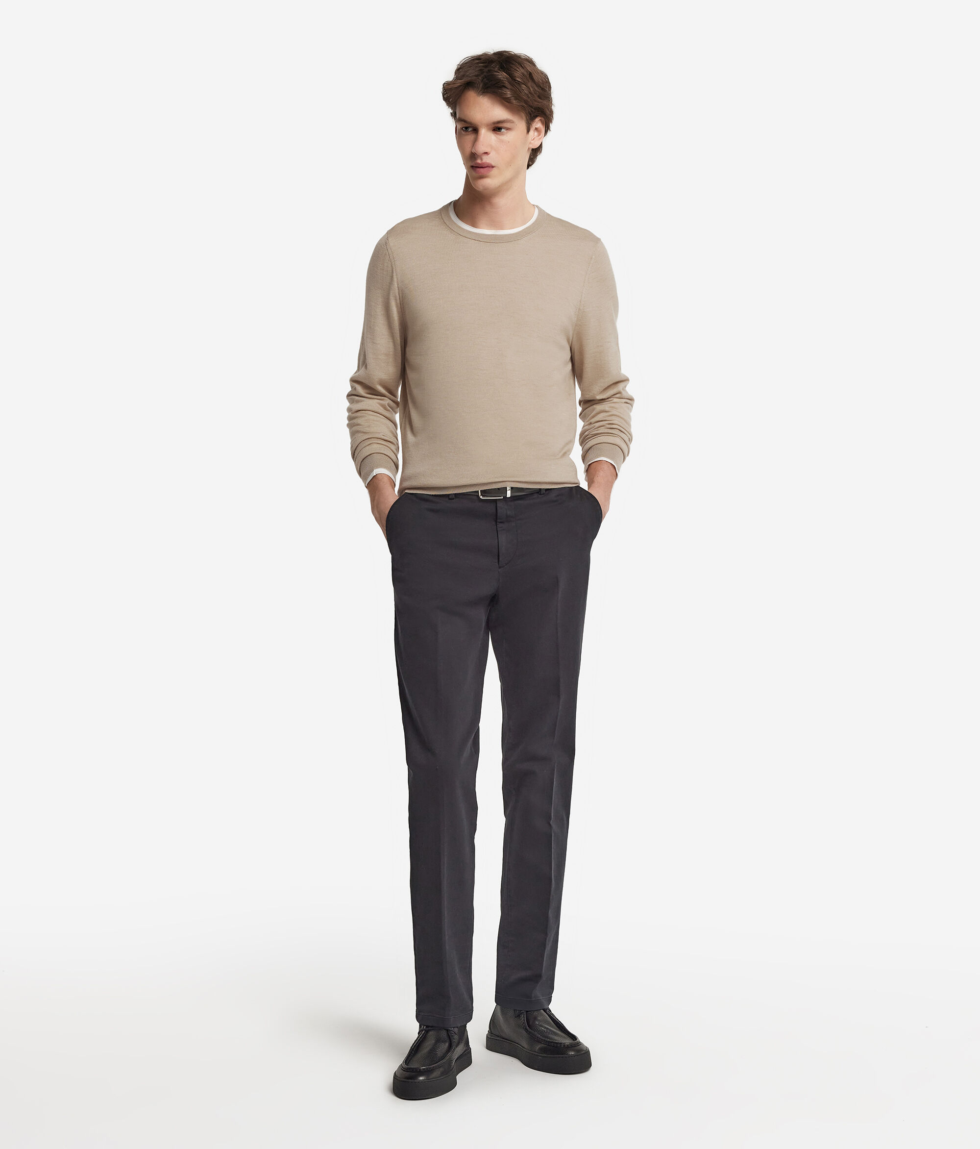 Rundhalspullover aus Kaschmir Ultrafine