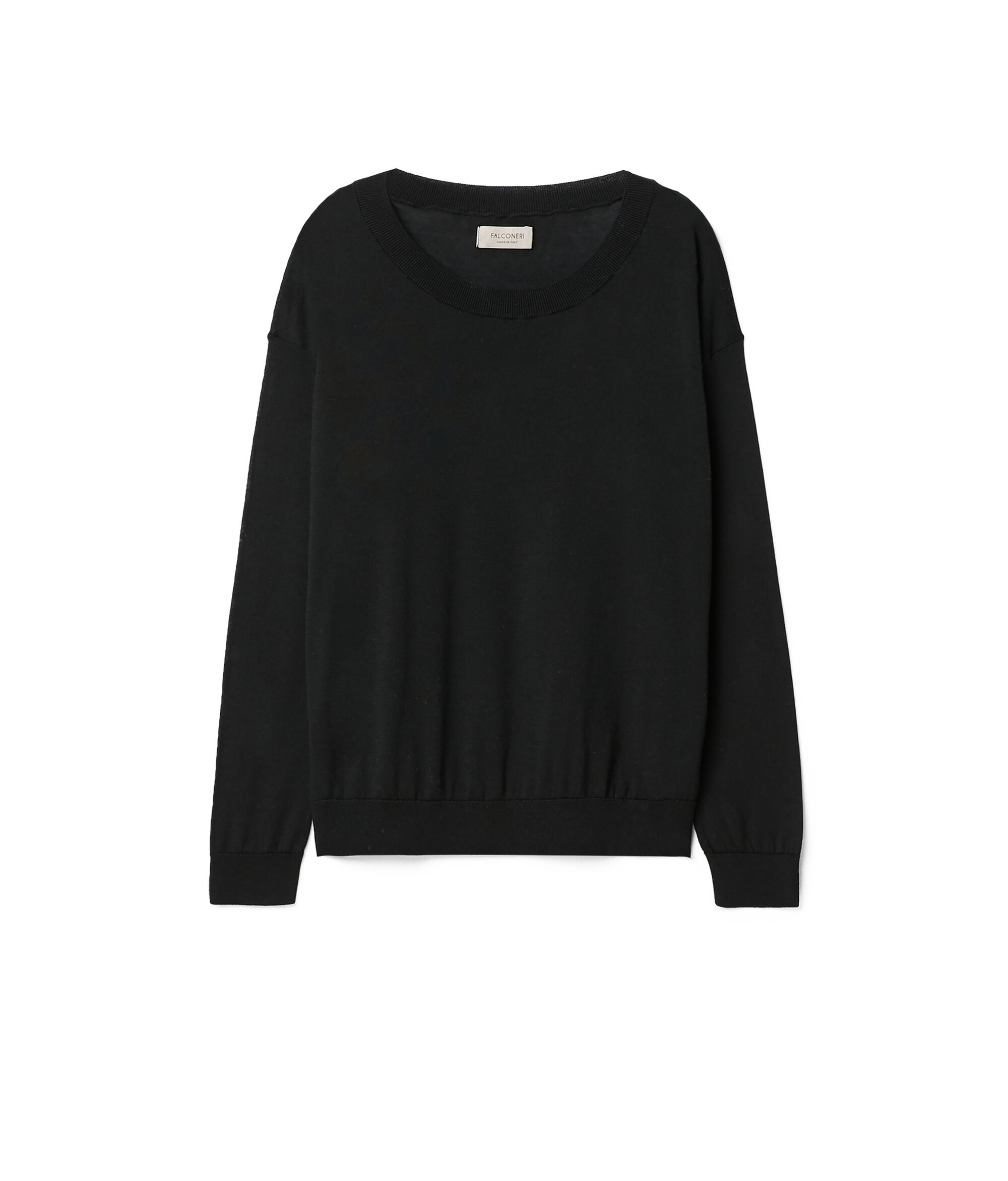 Silk and Cotton Round-Neck Jumper