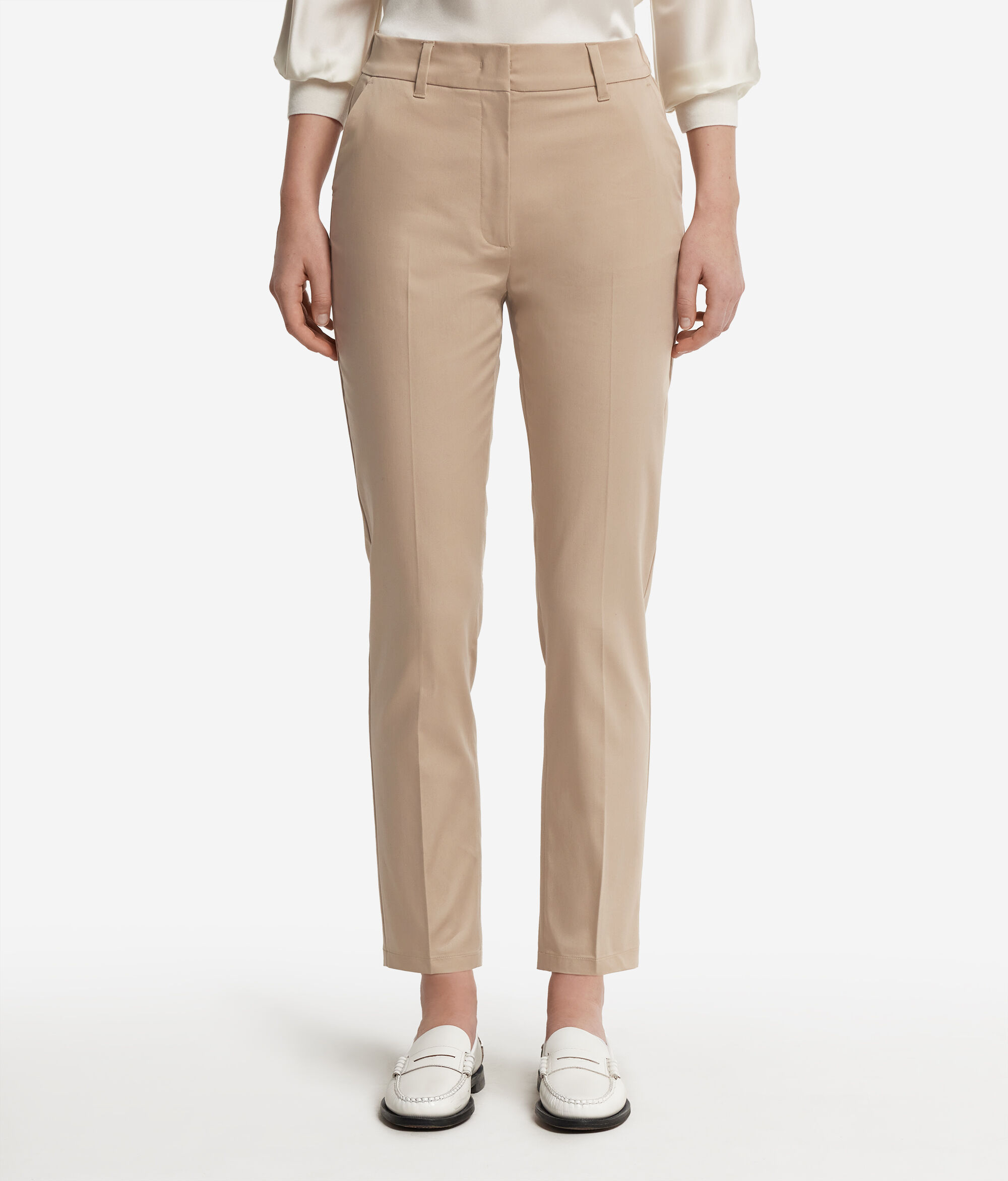 Zippered Cigarette Pants