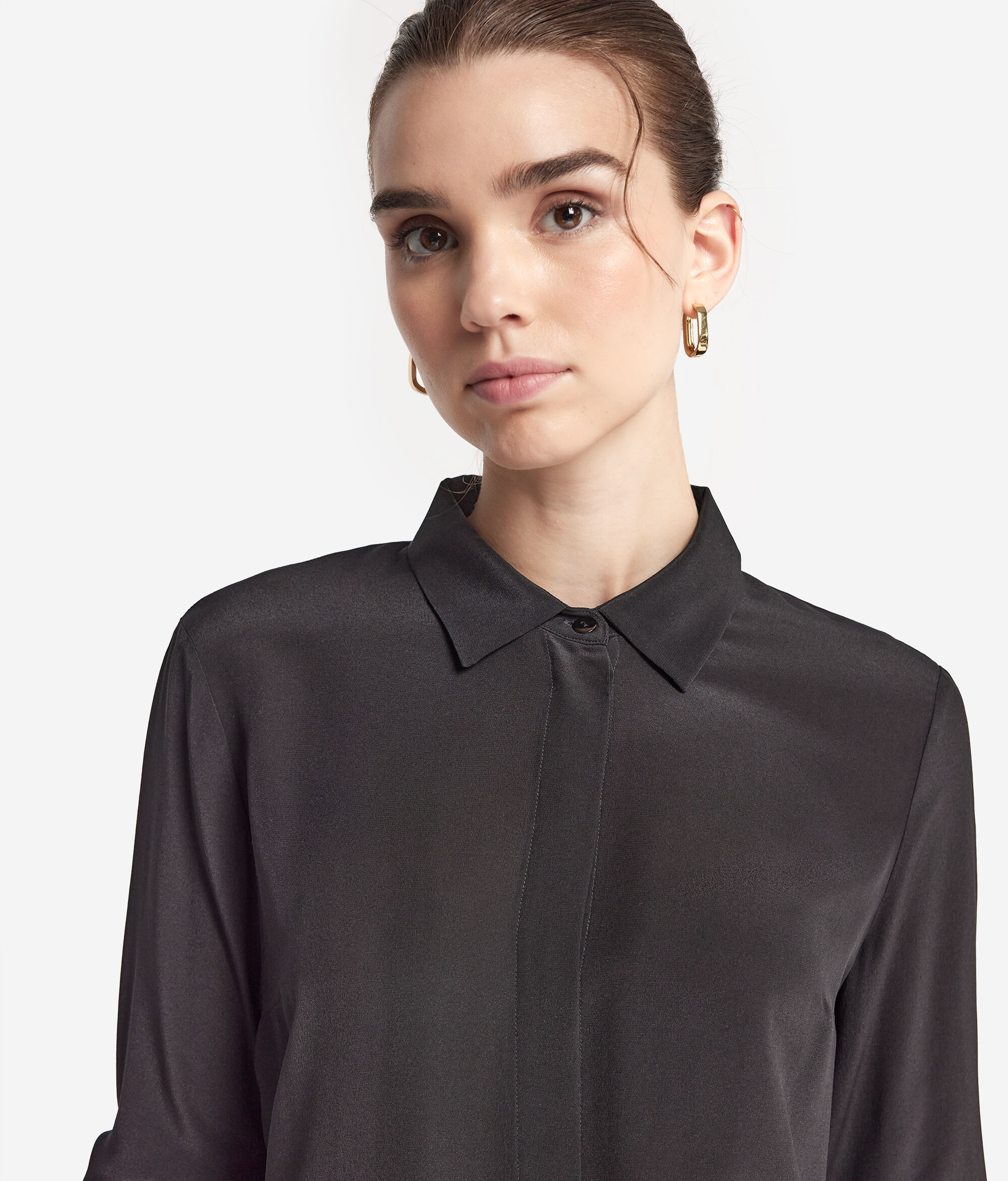 Silk Collared Shirt