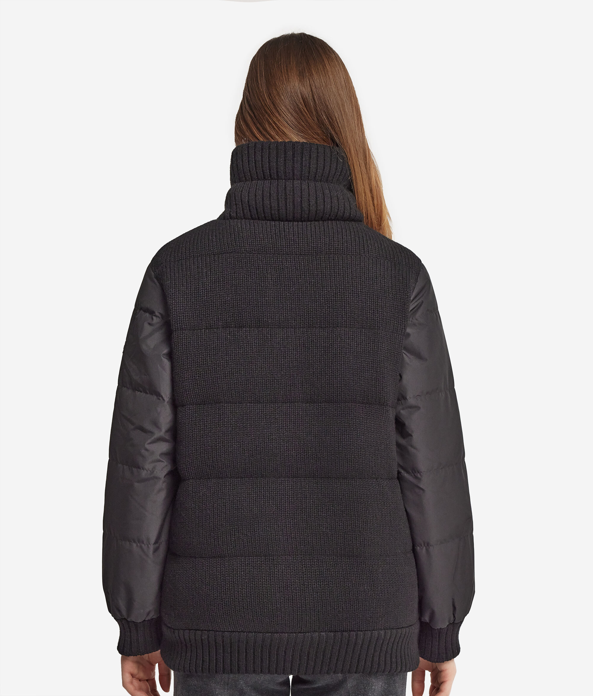 Cashmere Tricot Reversible Down Jacket