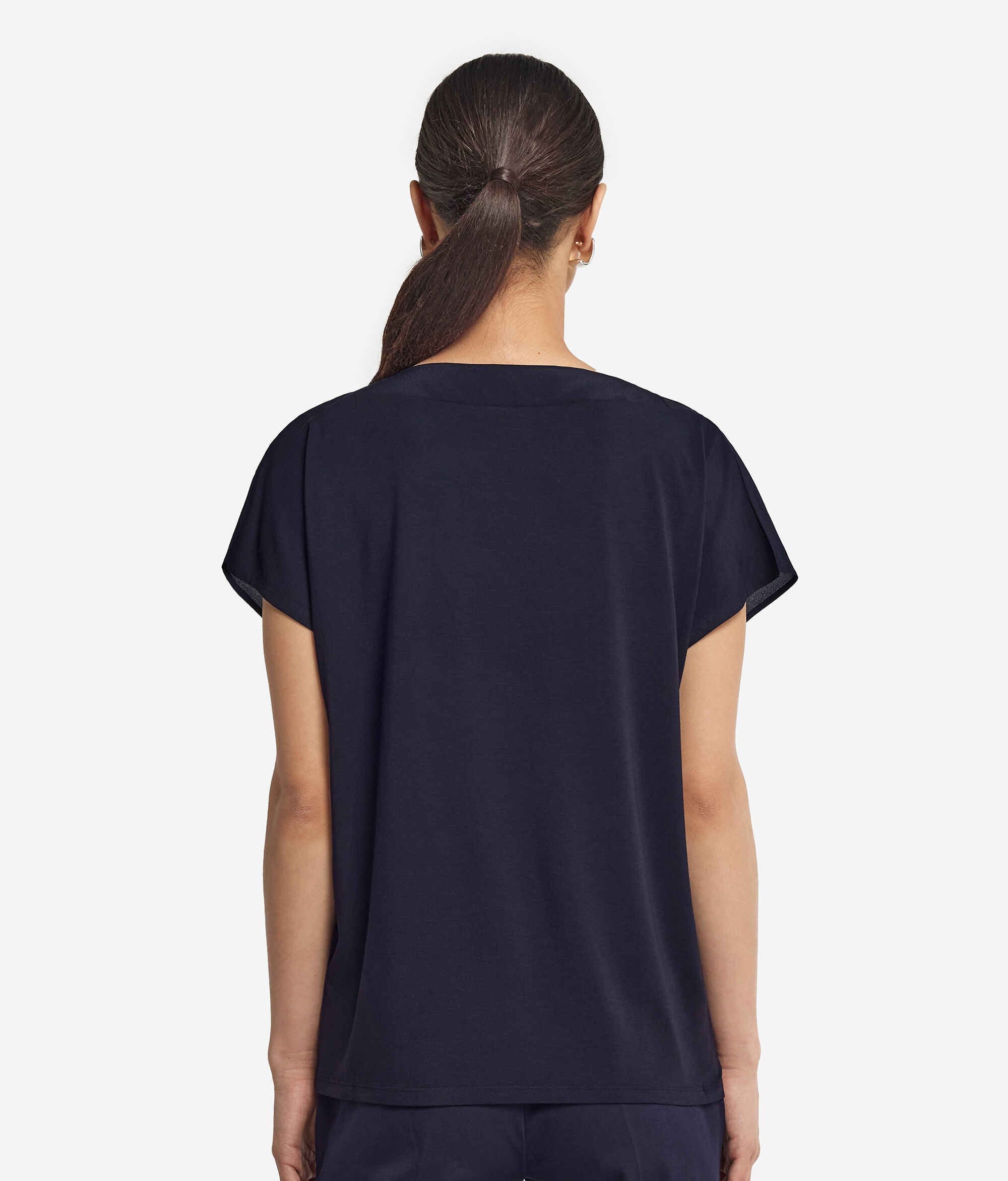 Silk and Modal Boat-Neck T-Shirt
