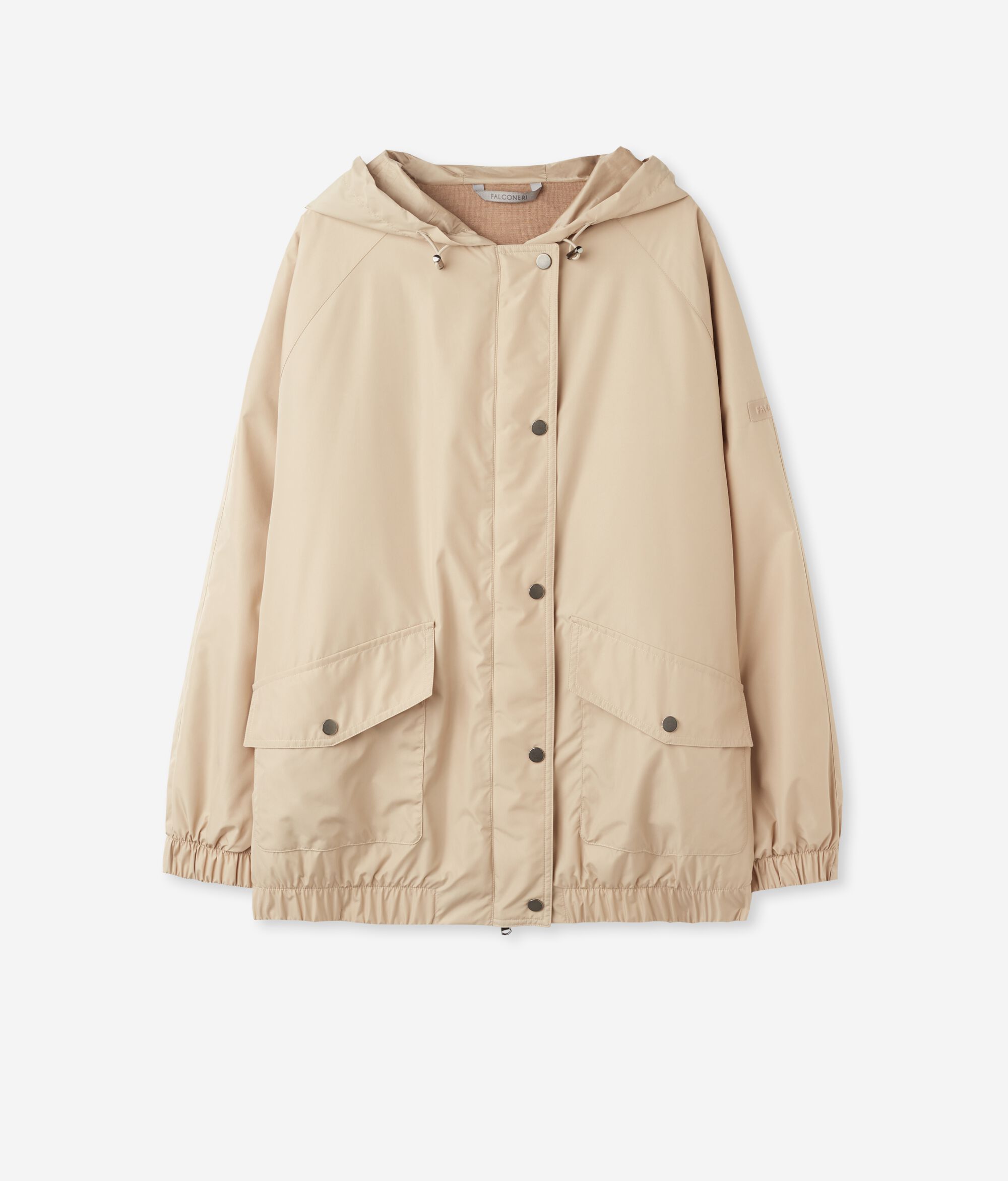 Jaqueta tècnica de Cashmere amb caputxa