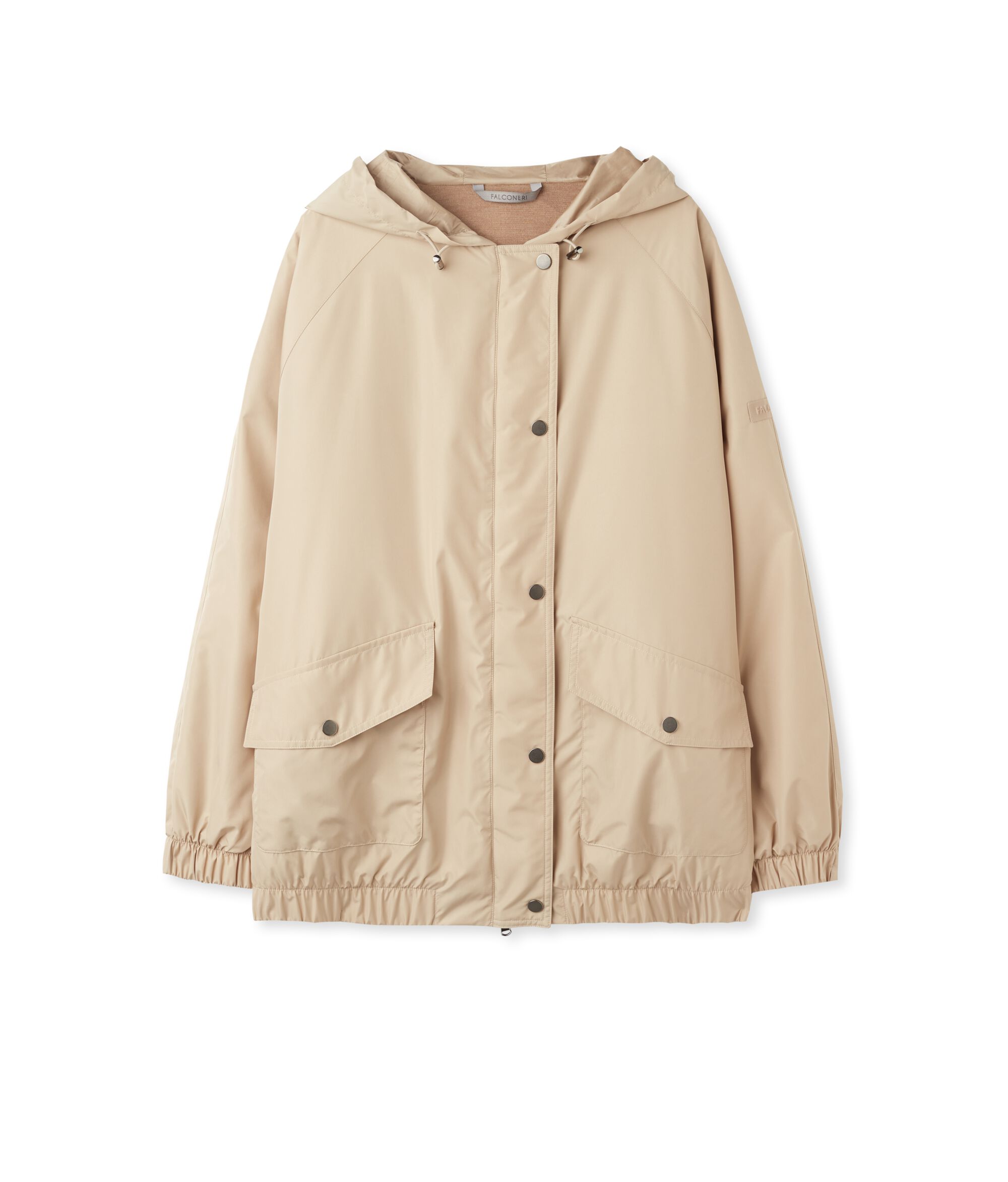 Hooded Cashmere Technical Jacket