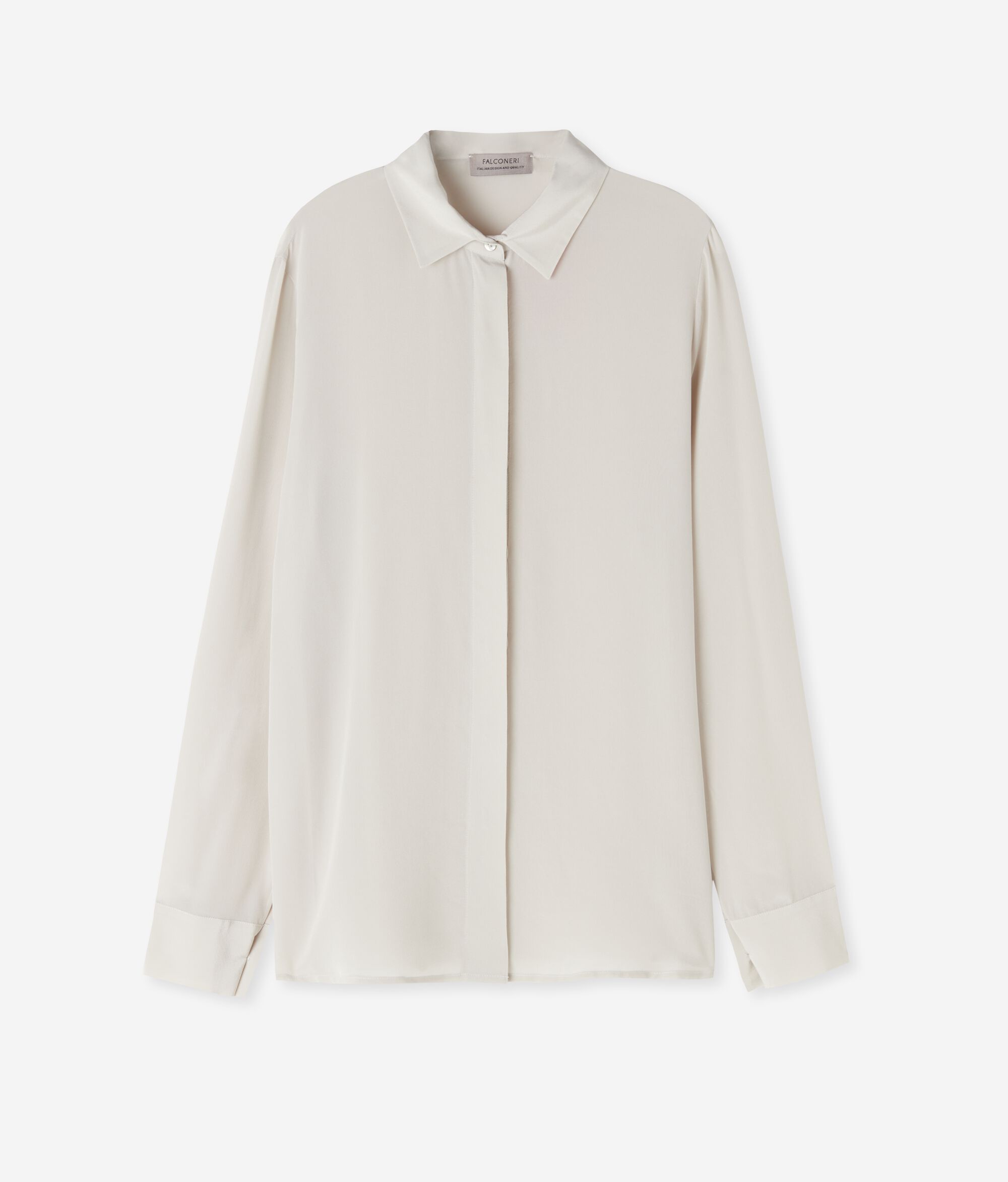 Silk Shirt with Collar