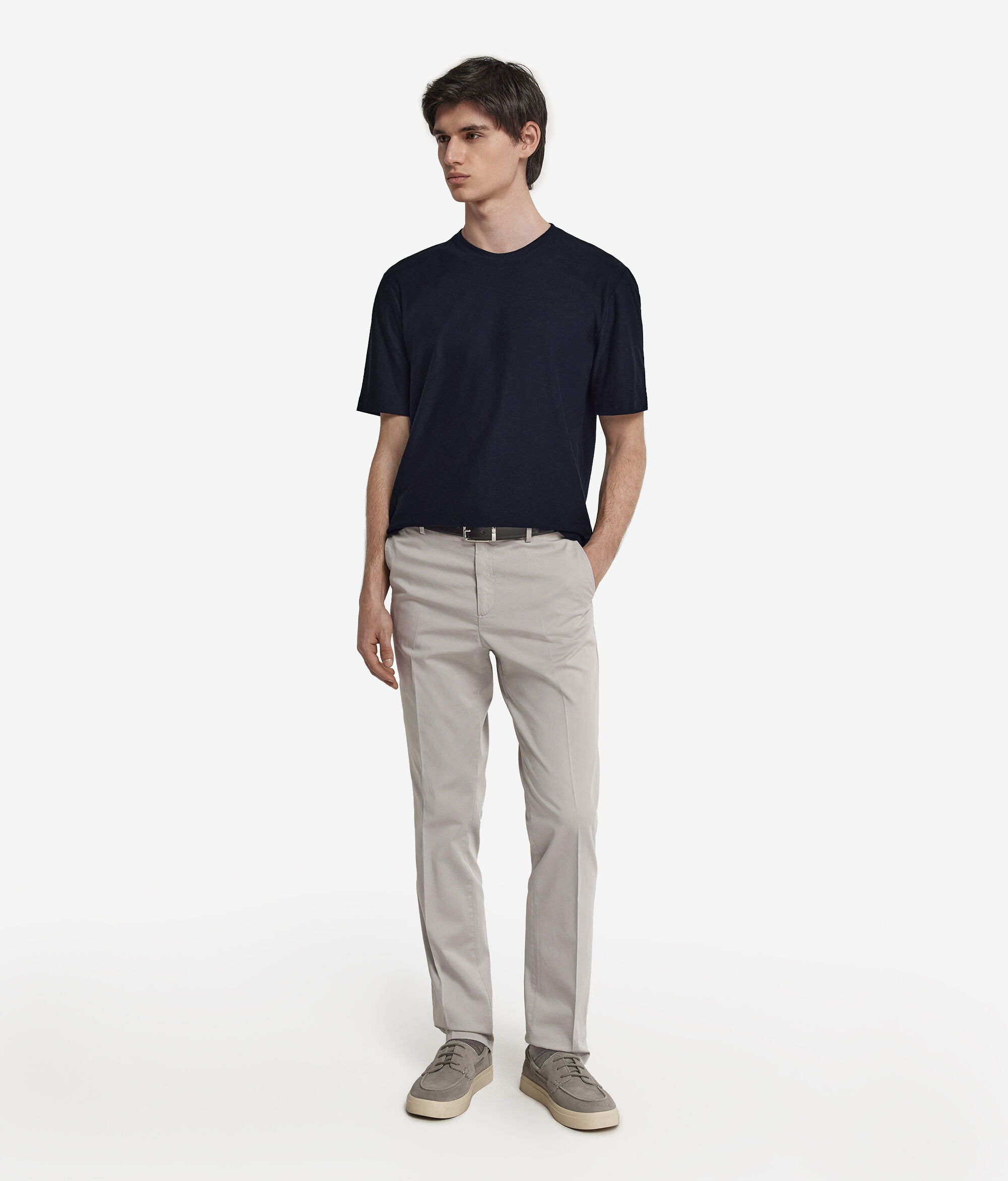 Short-Sleeved Twist-Stitch T-Shirt