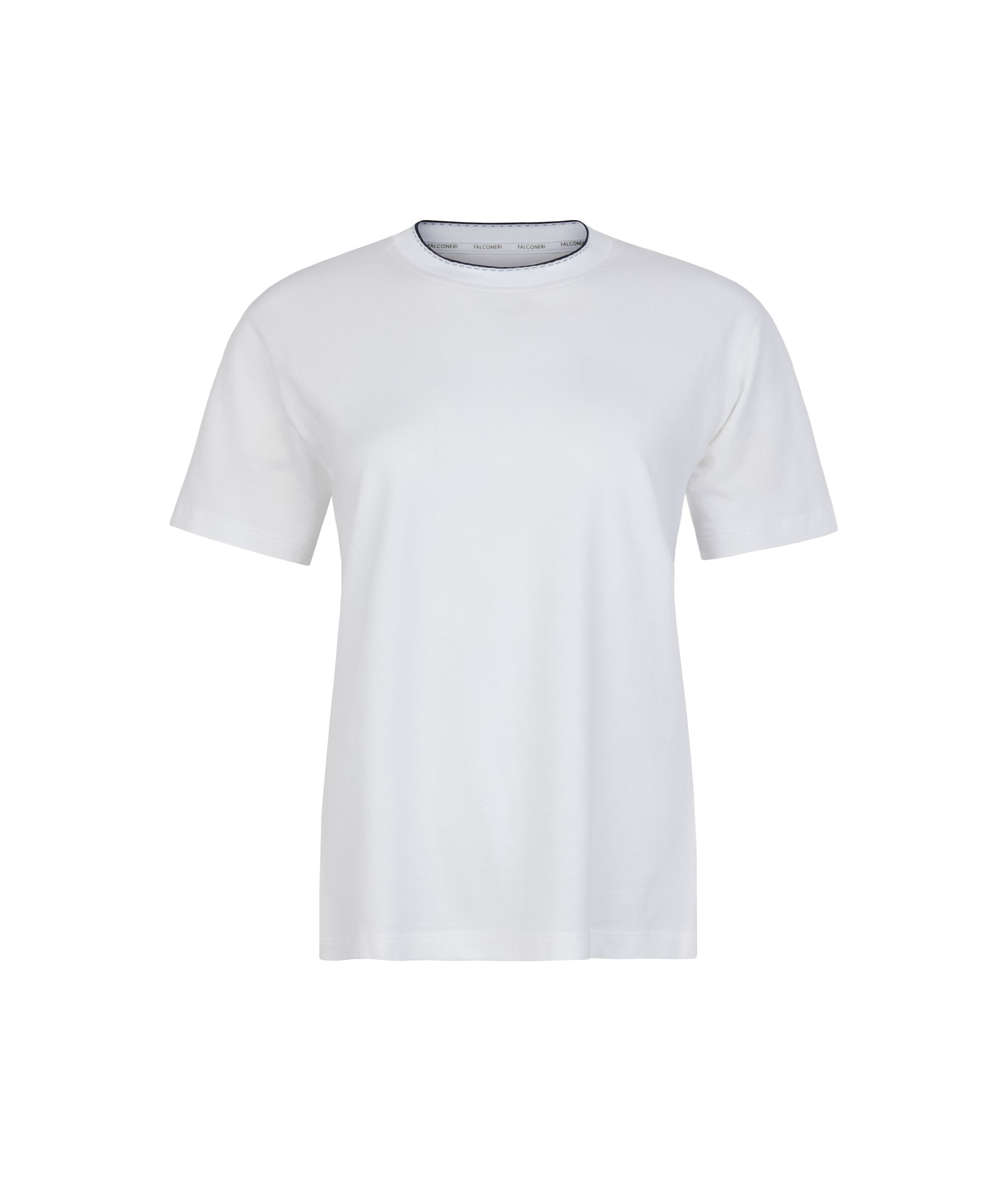 Piqué T-shirt with knitted collar