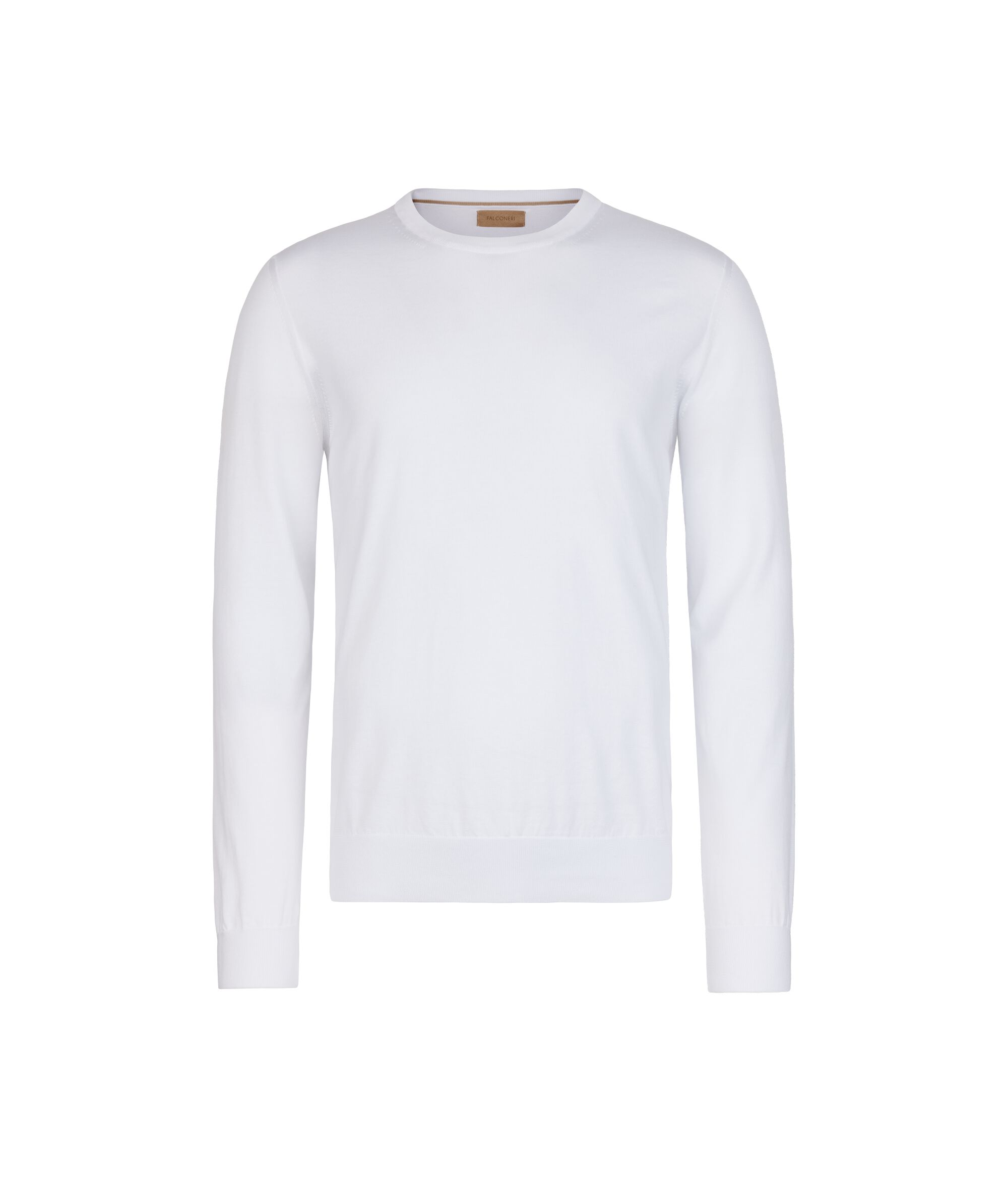 Μακρυμάνικη βαμβακερή μπλούζα με στρογγυλή λαιμόκοψη