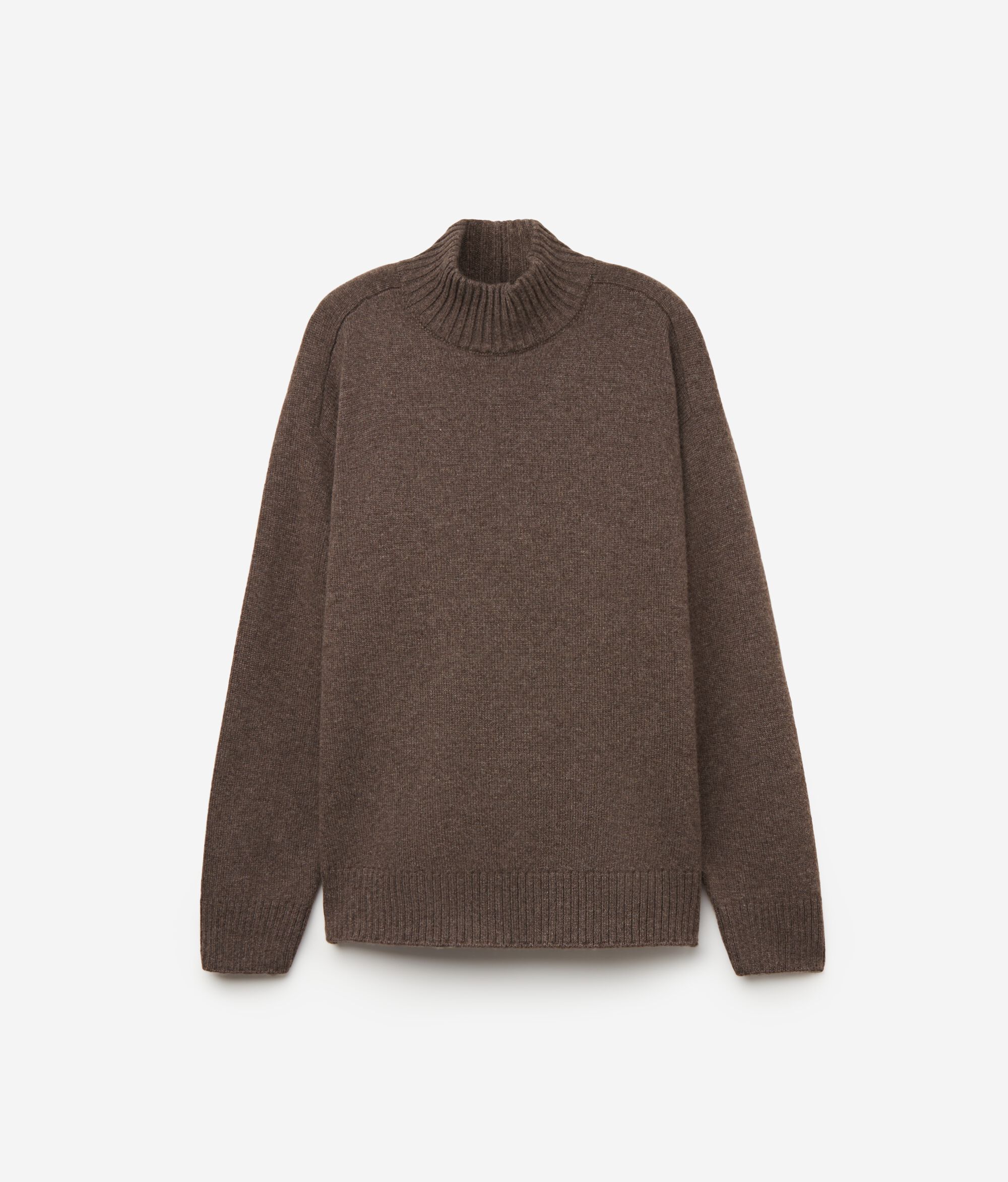 Stehkragenpullover aus Kaschmir Ultrasoft mit Sattelschulter