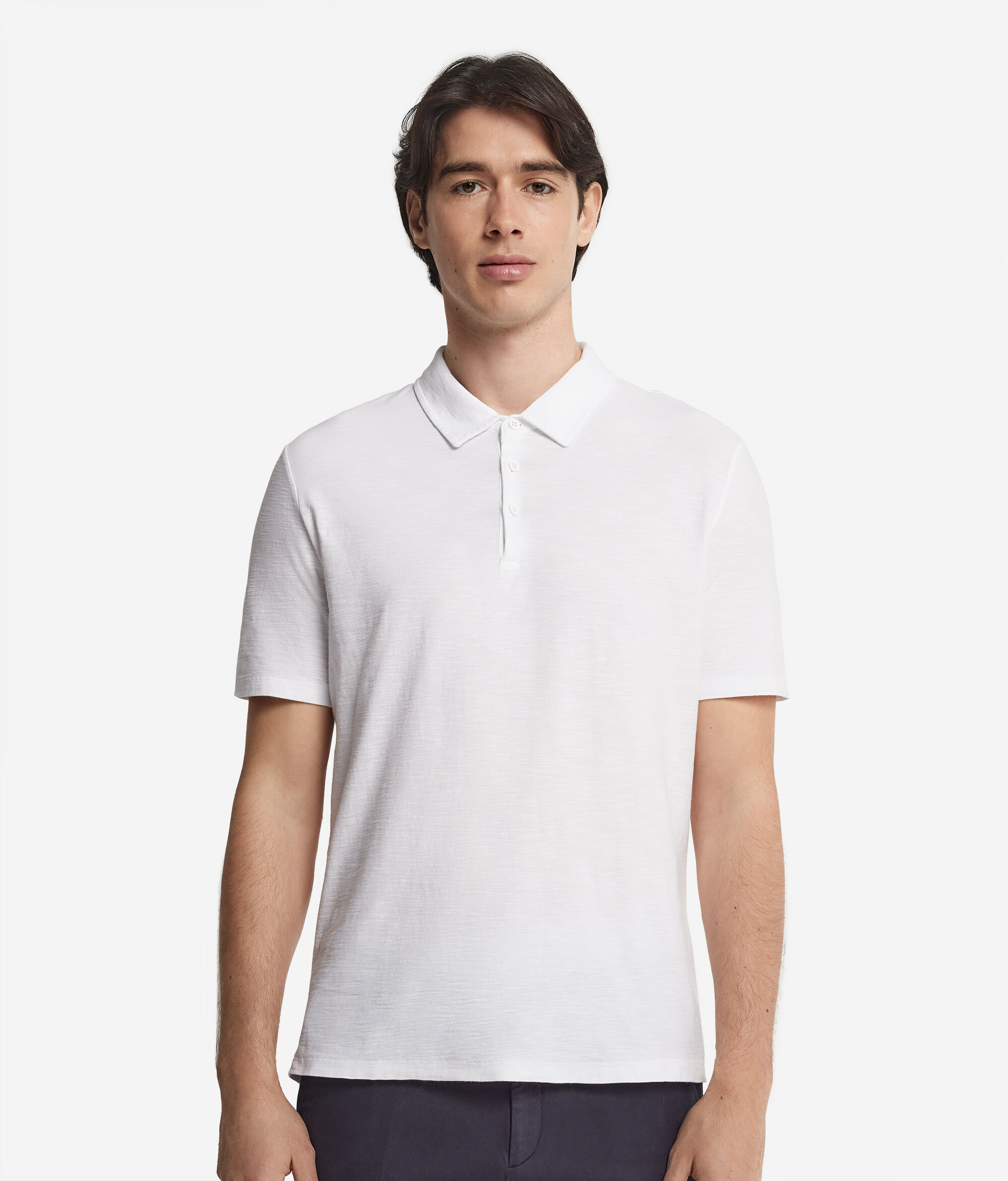 Polo en coton torsadé