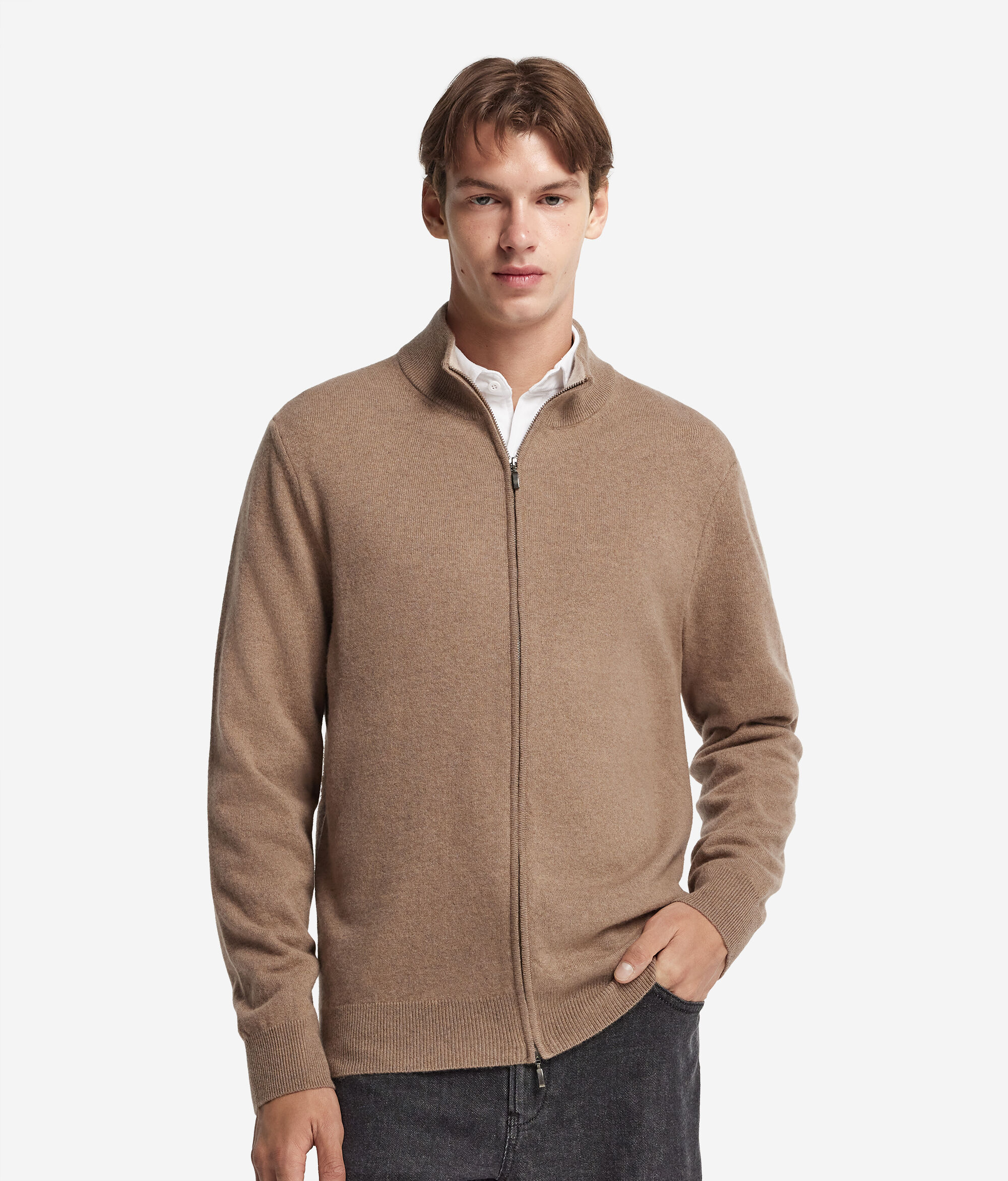 Ultrasoft Cashmere Full-Zip Cardigan