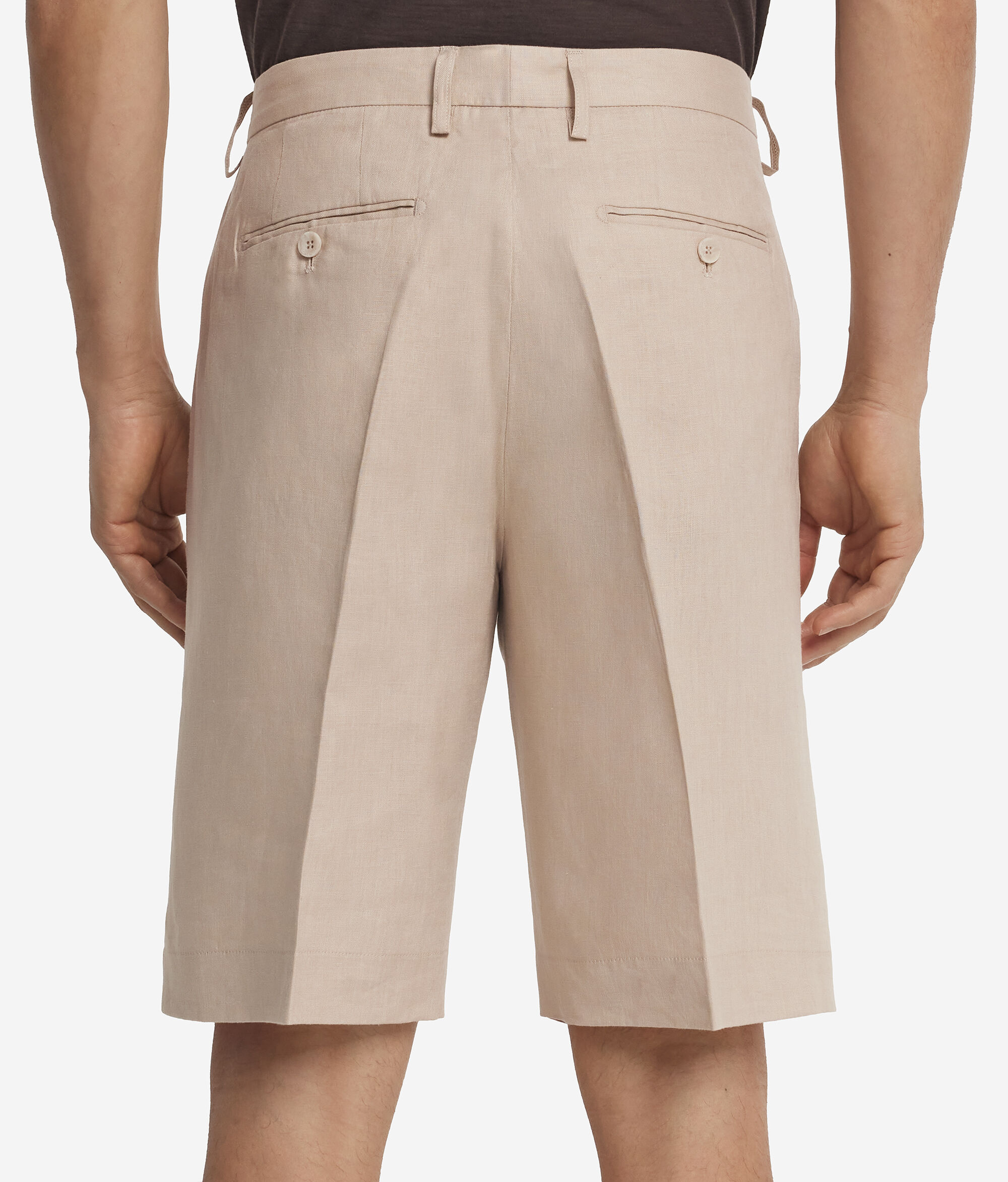 Kurze Leinenhose
