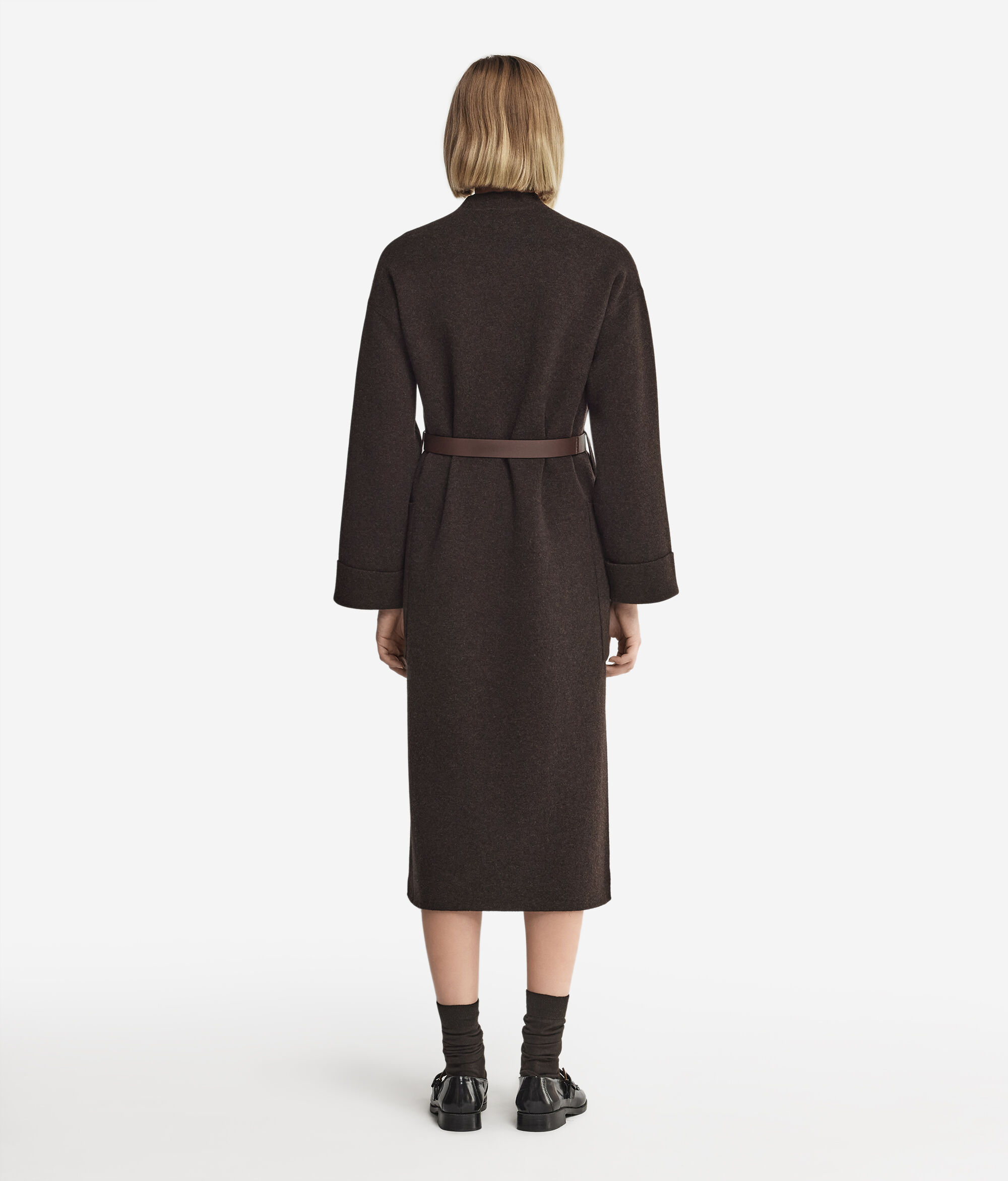 Μακρύ Παλτό με Σκισίματα από Cashmere