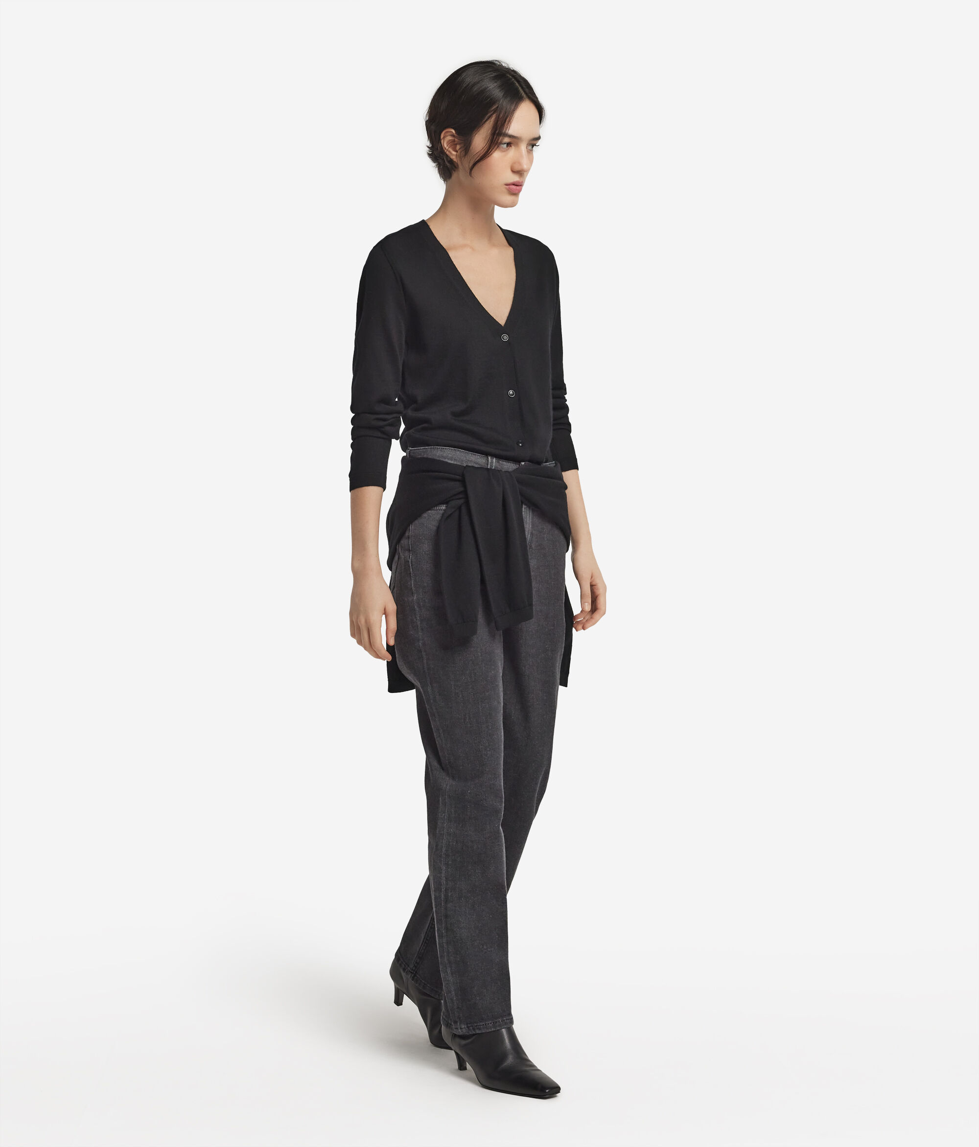Ultrafine Cashmere V-Neck Cardigan