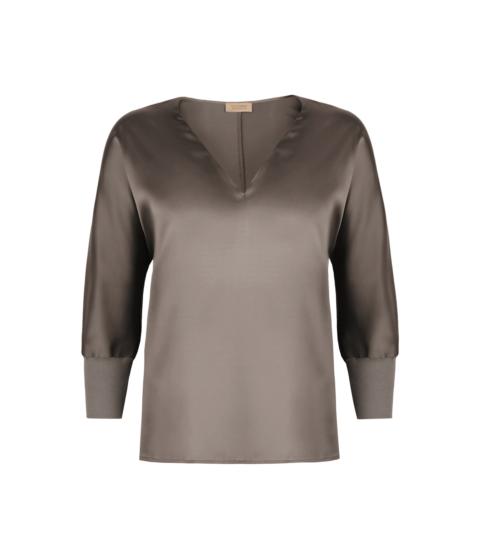 V-Neck Silk Blouse