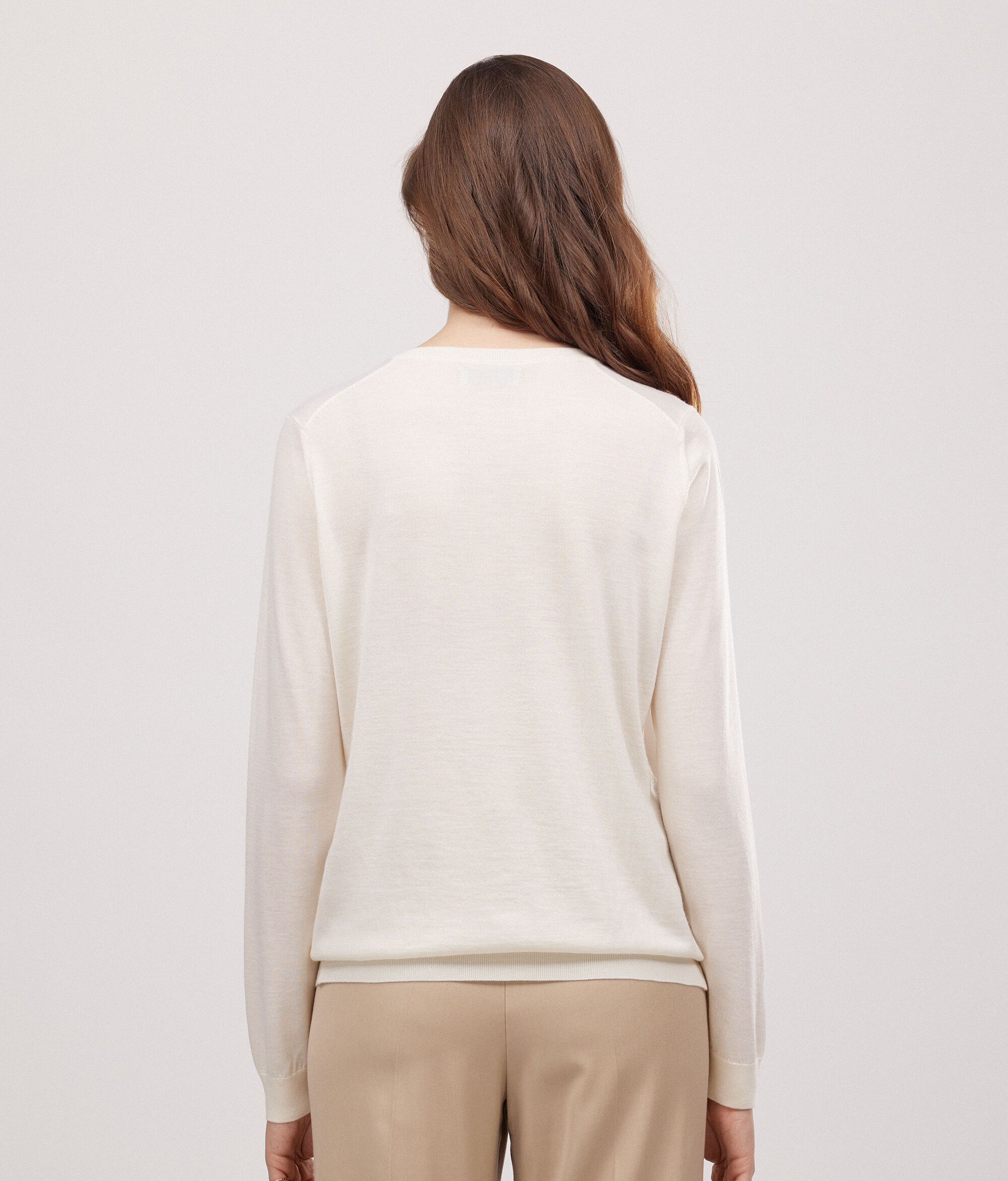 Round-Neck Ultrafine Cashmere Cardigan
