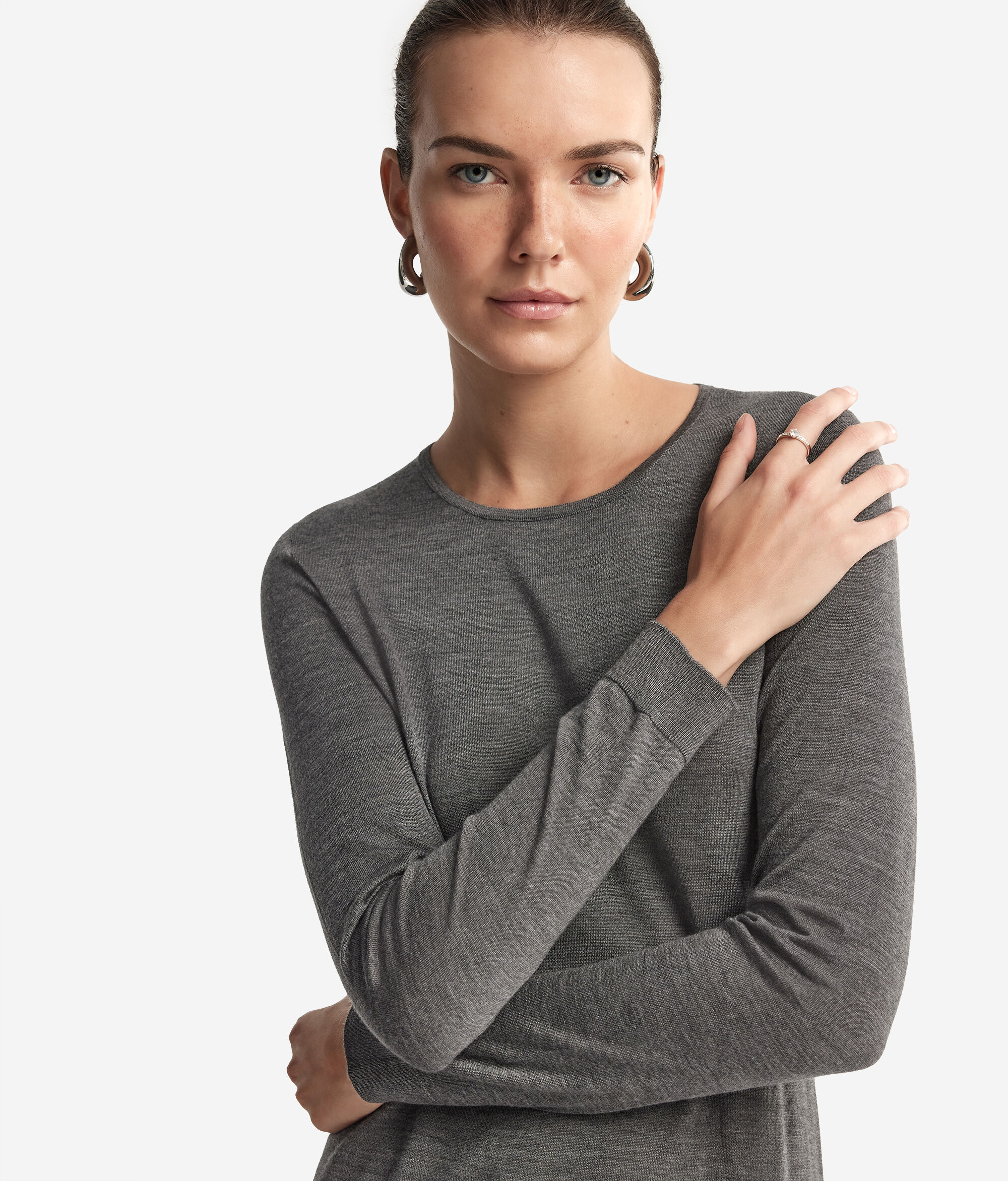 Round-Neck Ultrafine Cashmere Jumper