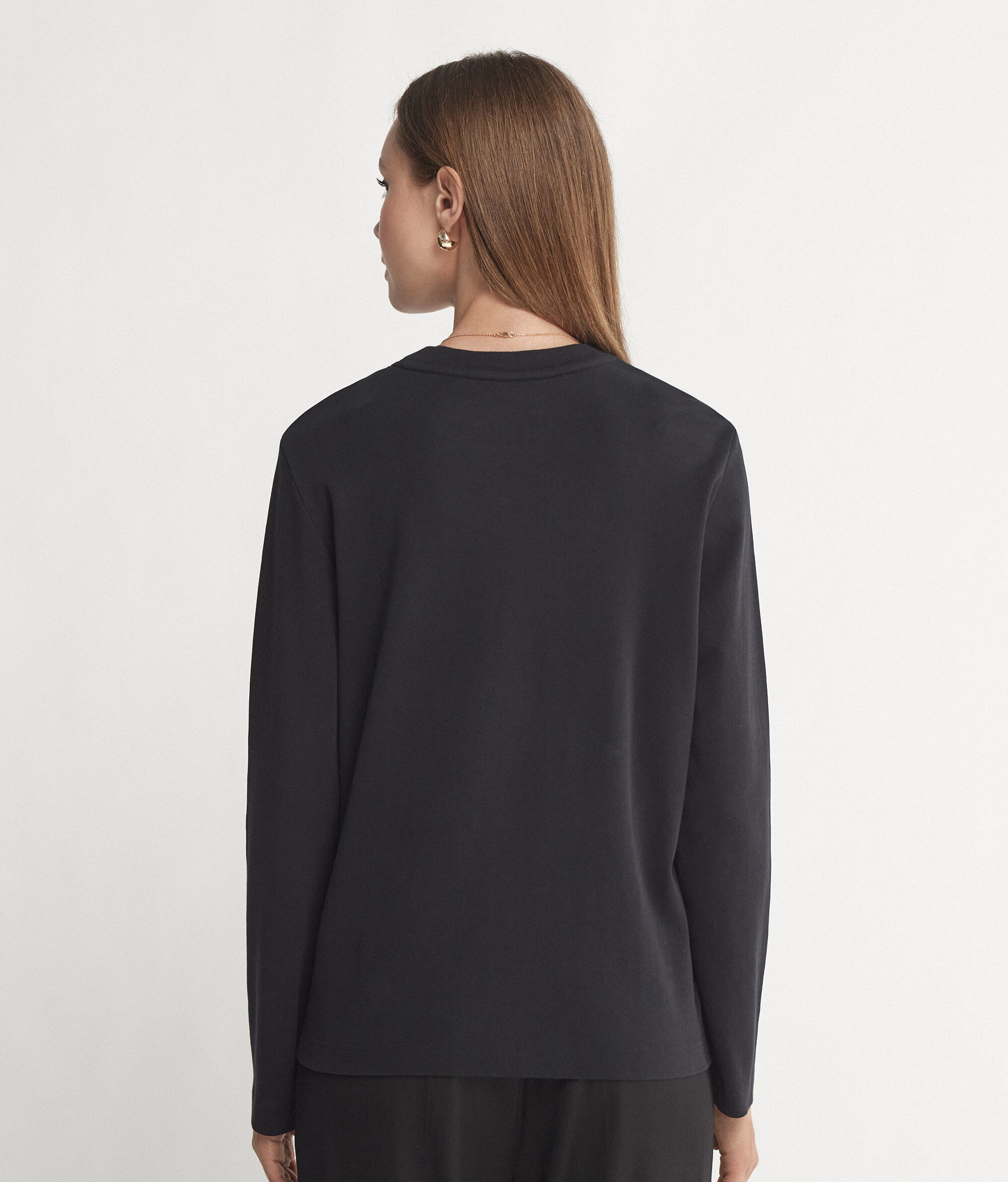 Round-Neck Cotton Jumper