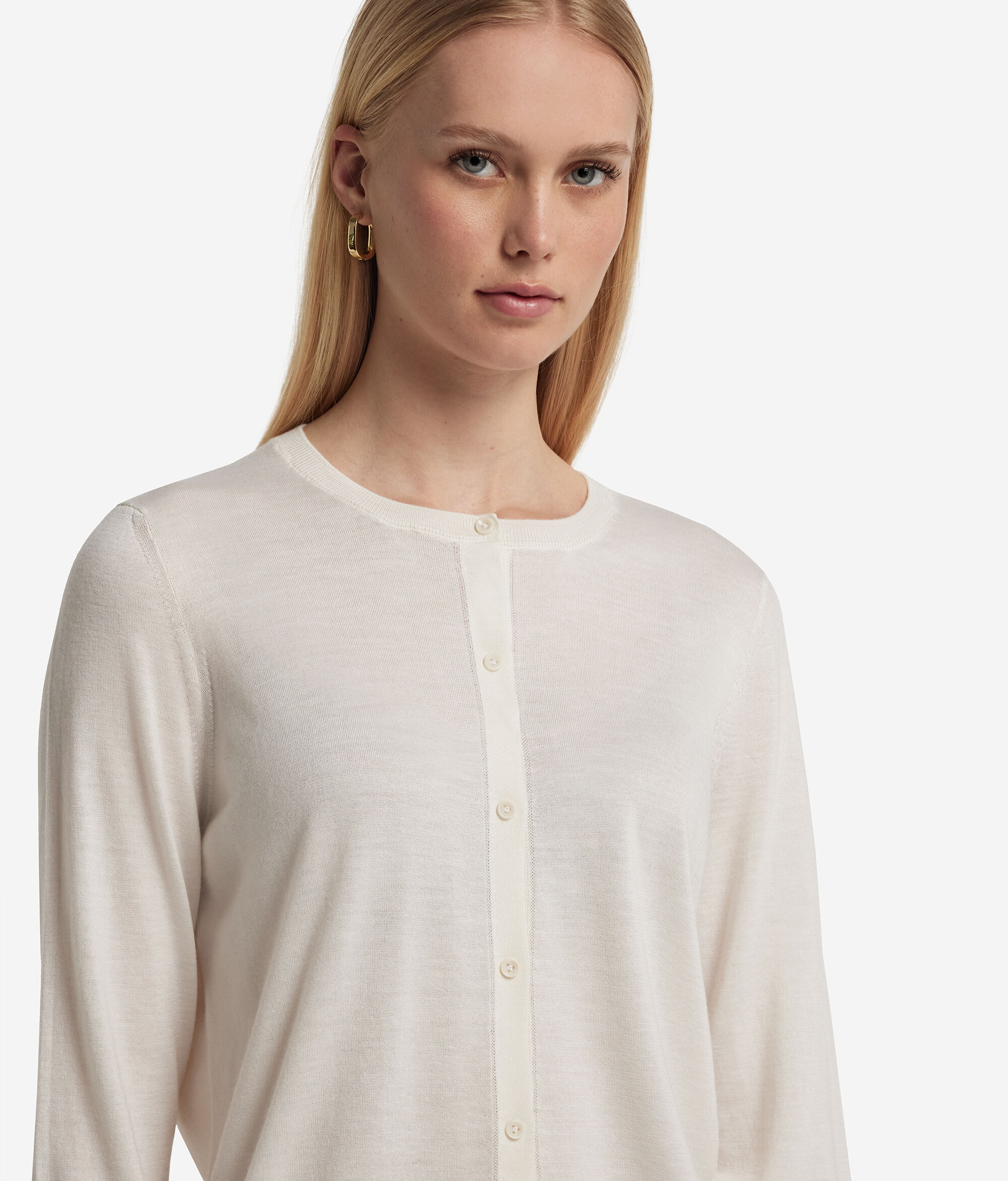 Ultrafine Cashmere Yuvarlak Yaka Hırka