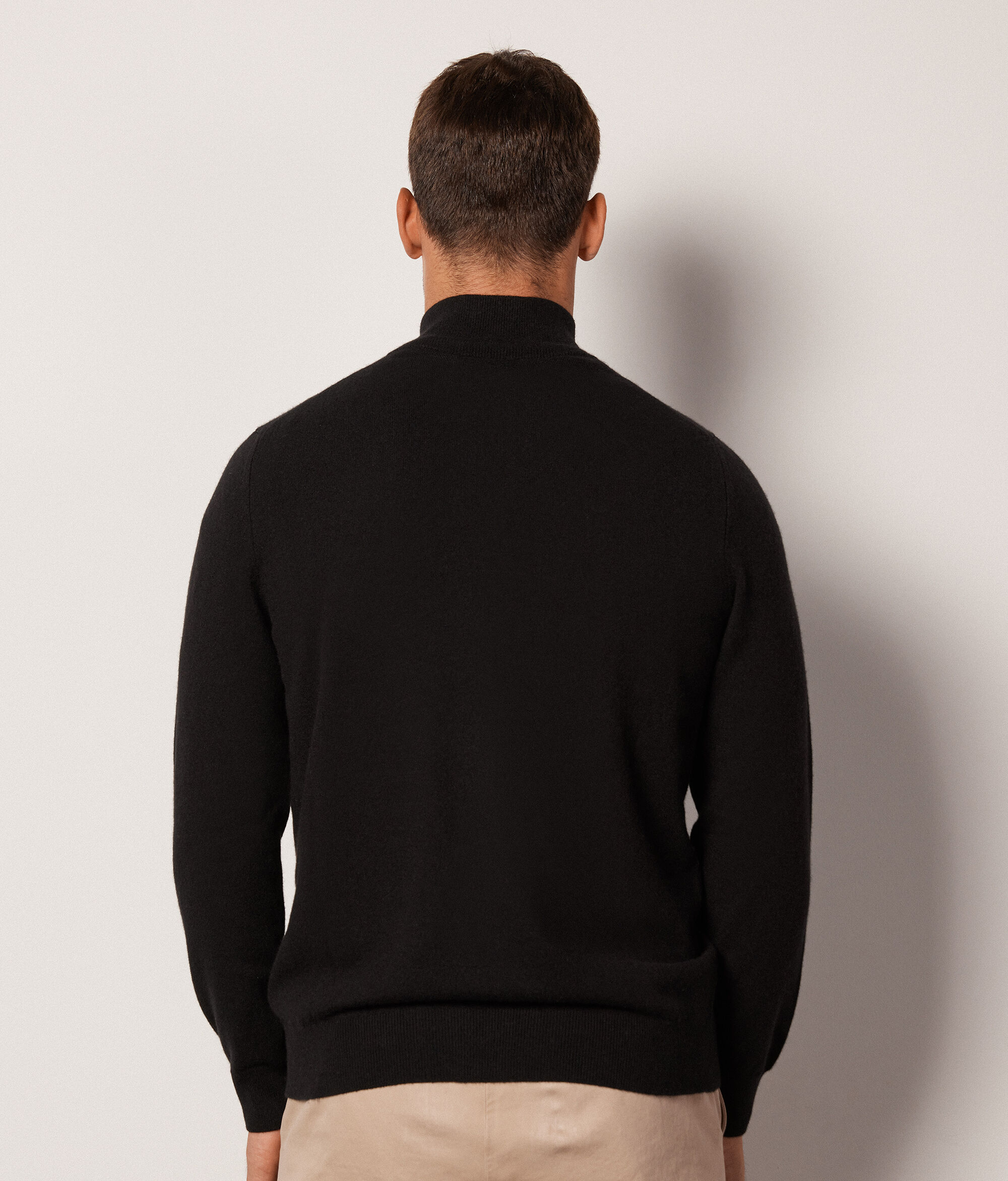 Cardigan Zip Intera in Cashmere Ultrasoft