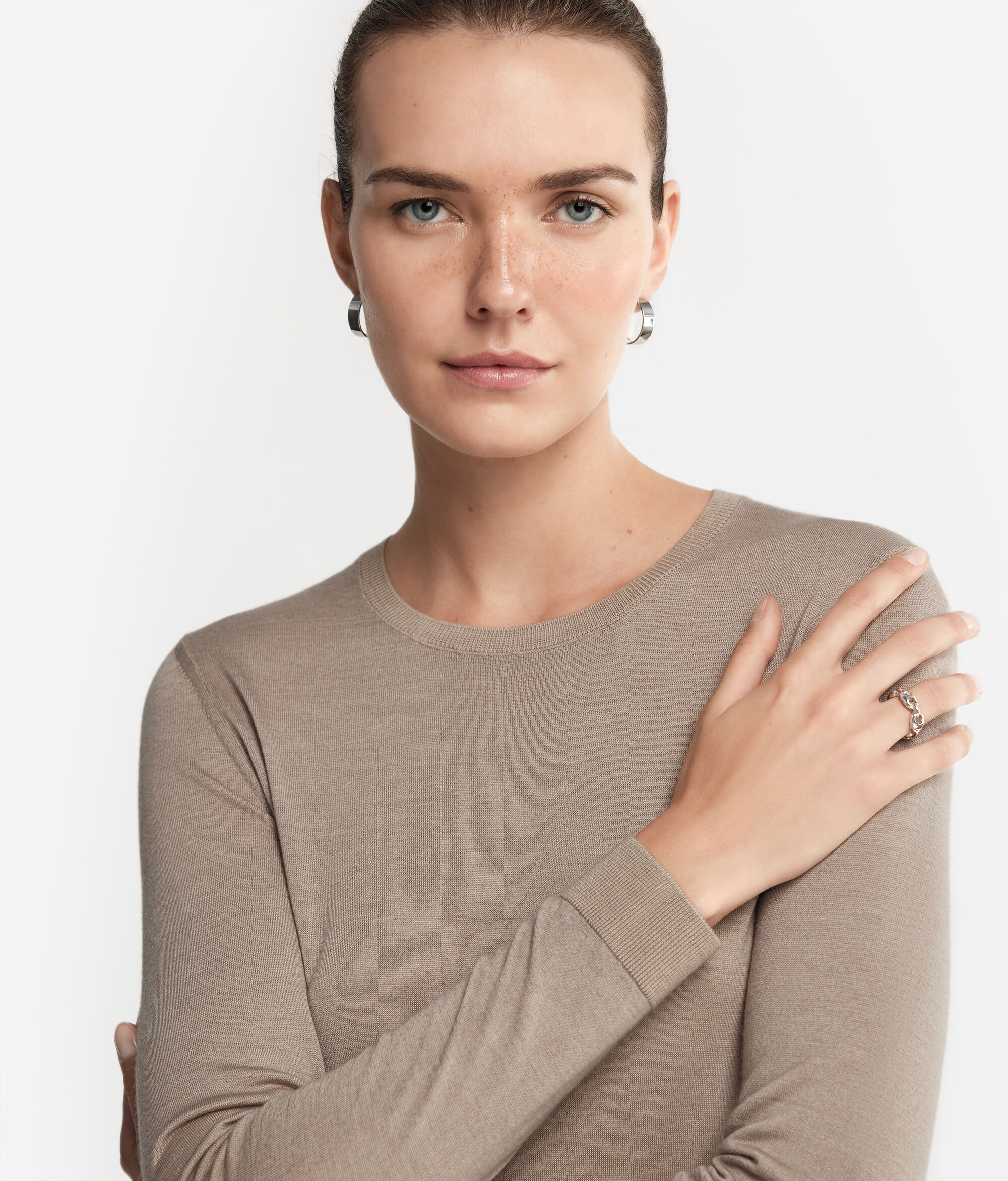 Round-Neck Ultrafine Cashmere Jumper
