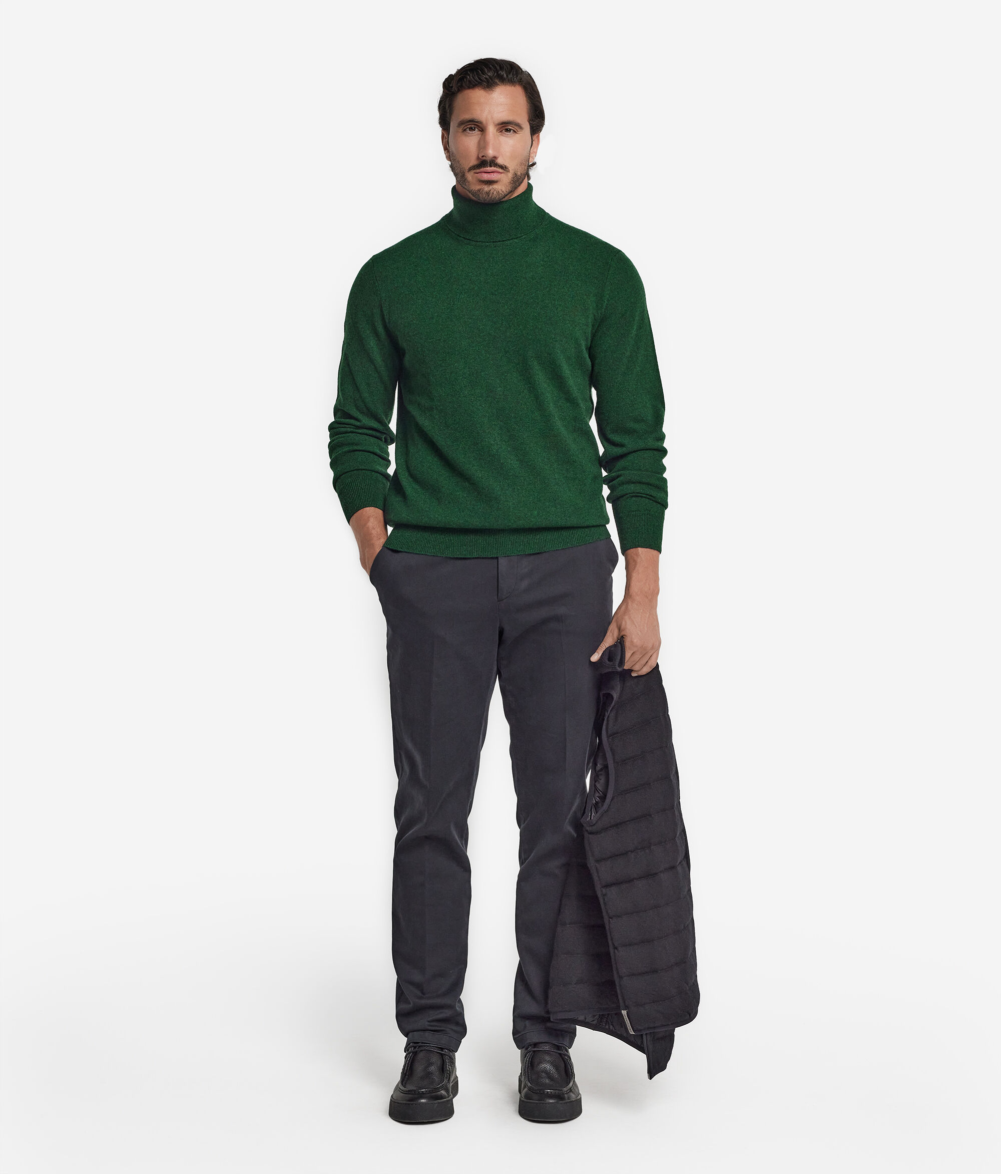 Jersey de cuello vuelto de cashmere ultrasoft